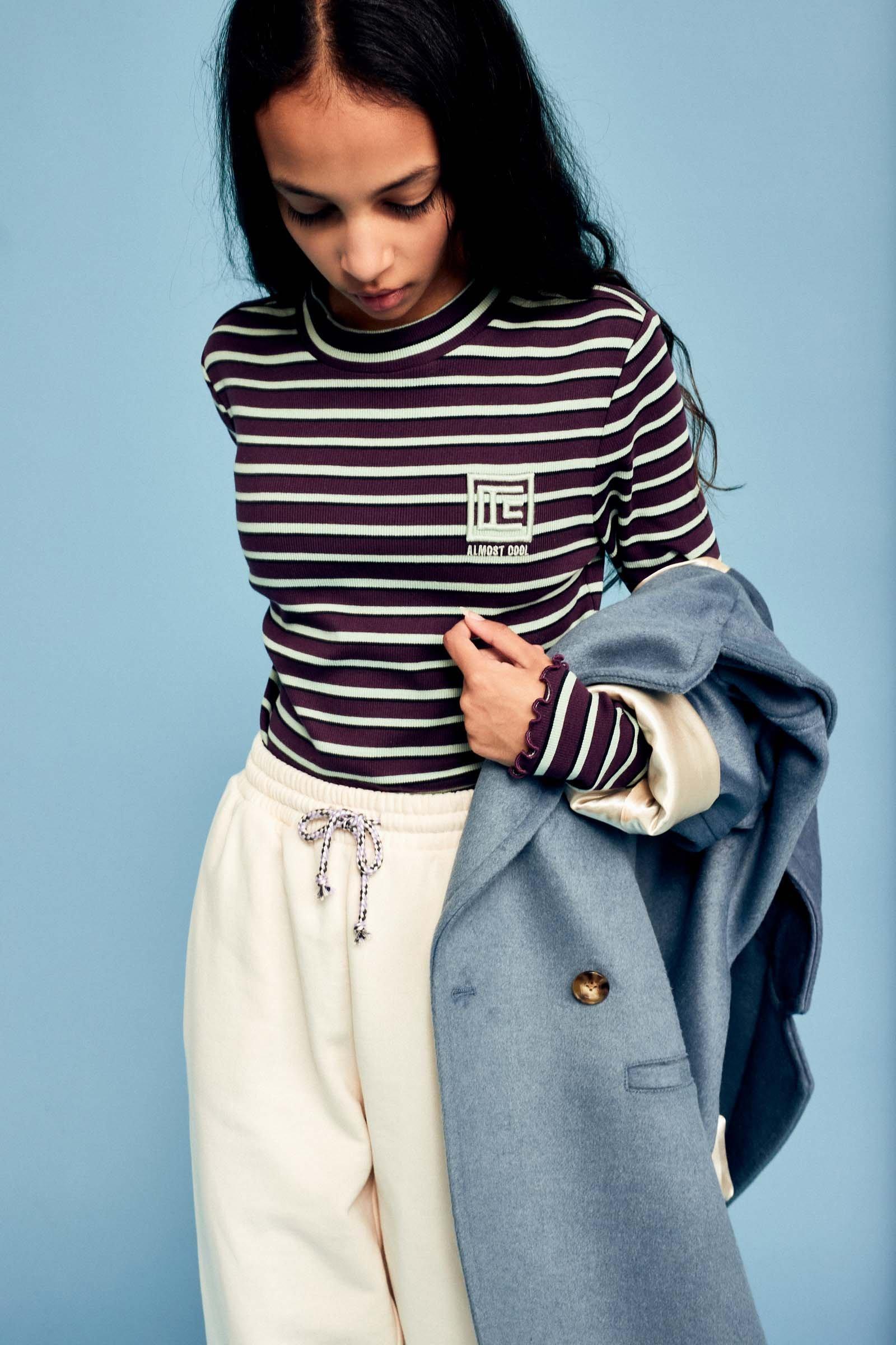 CKS Teens - GRACE - lange jas - blauw