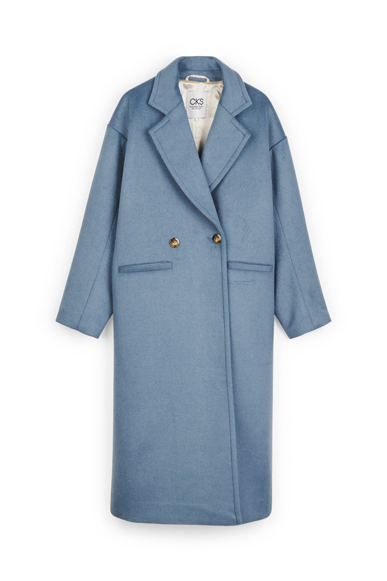 CKS Teens - GRACE - long coat - blue