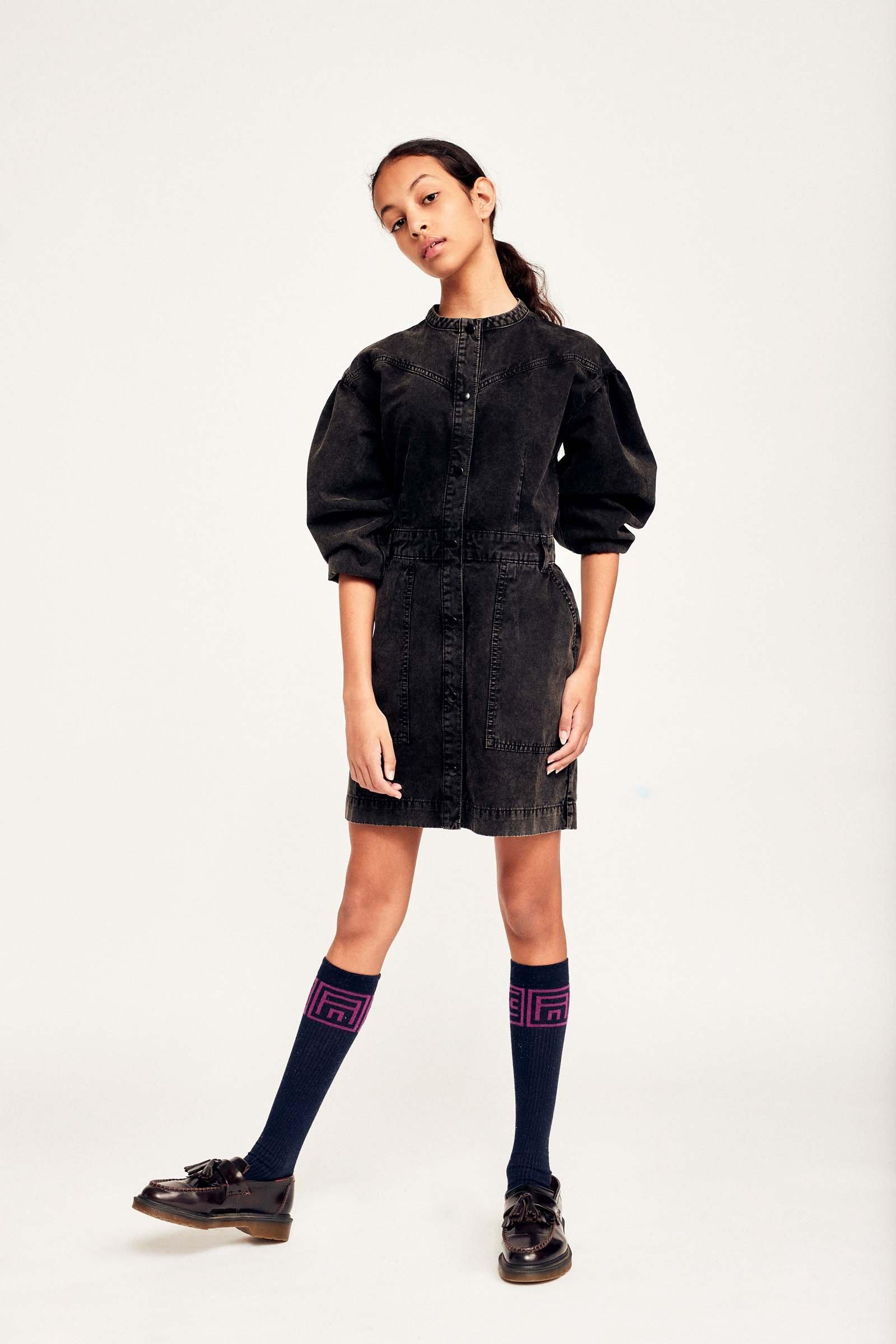 CKS Teens - GEORGIA - Kurzes Kleid - Dunkelgrau