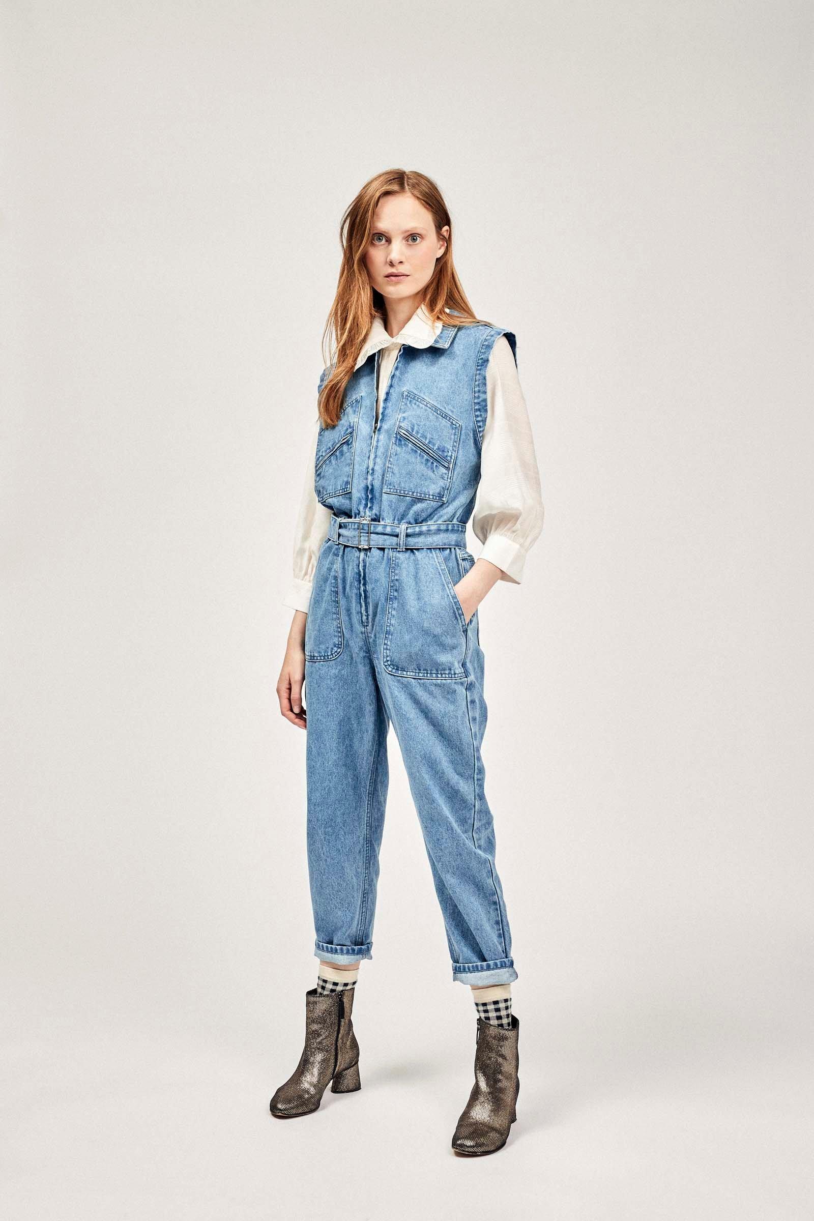CKS Dames - WILHELM - jumpsuit - blauw