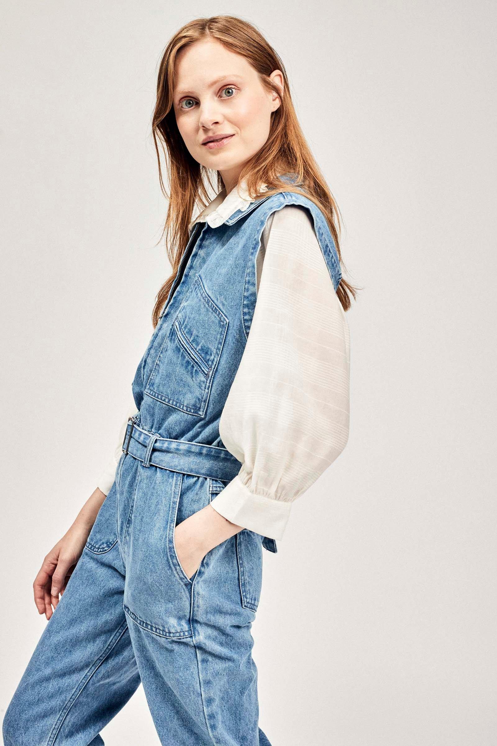 CKS Dames - WILHELM - jumpsuit - blauw