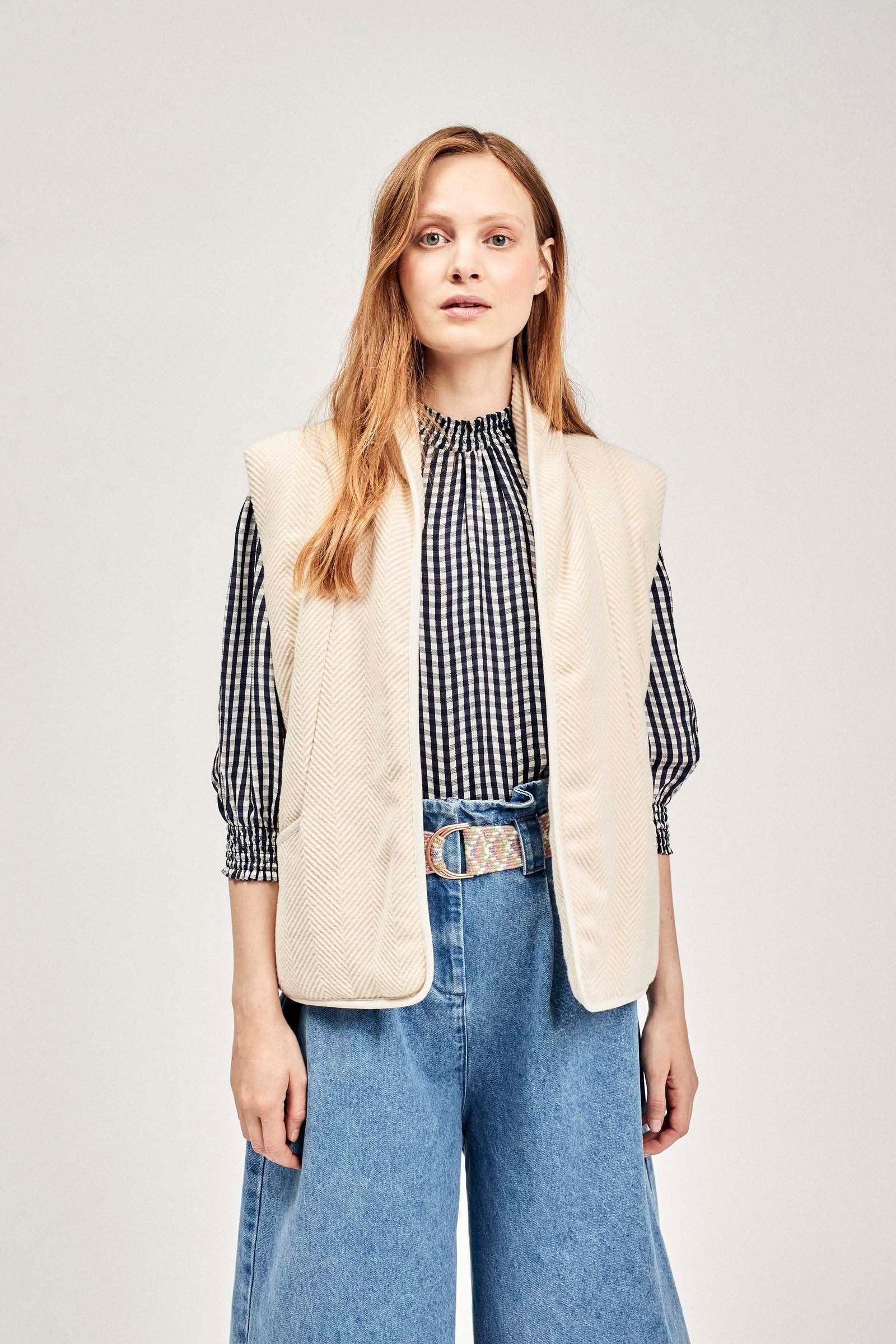 CKS Dames - WHIRL - veste fantaisie courte - blanc