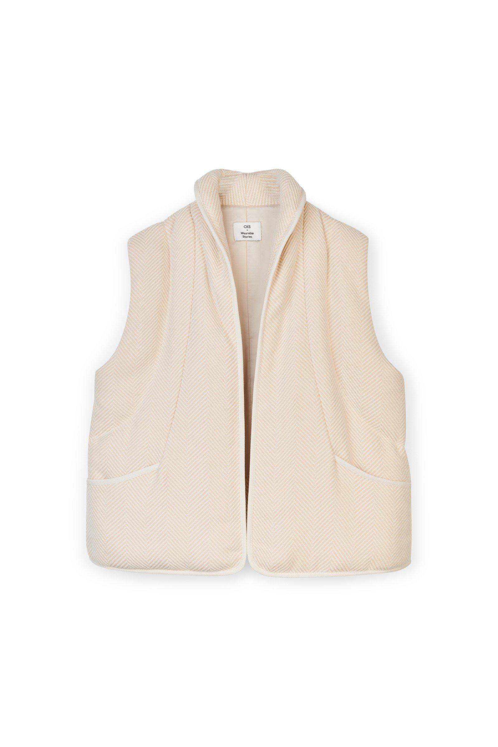 CKS Dames - WHIRL - short jacketfantasy - white