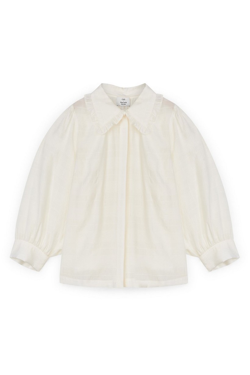 CKS Dames - WAVERLEY - blouse korte mouwen - wit