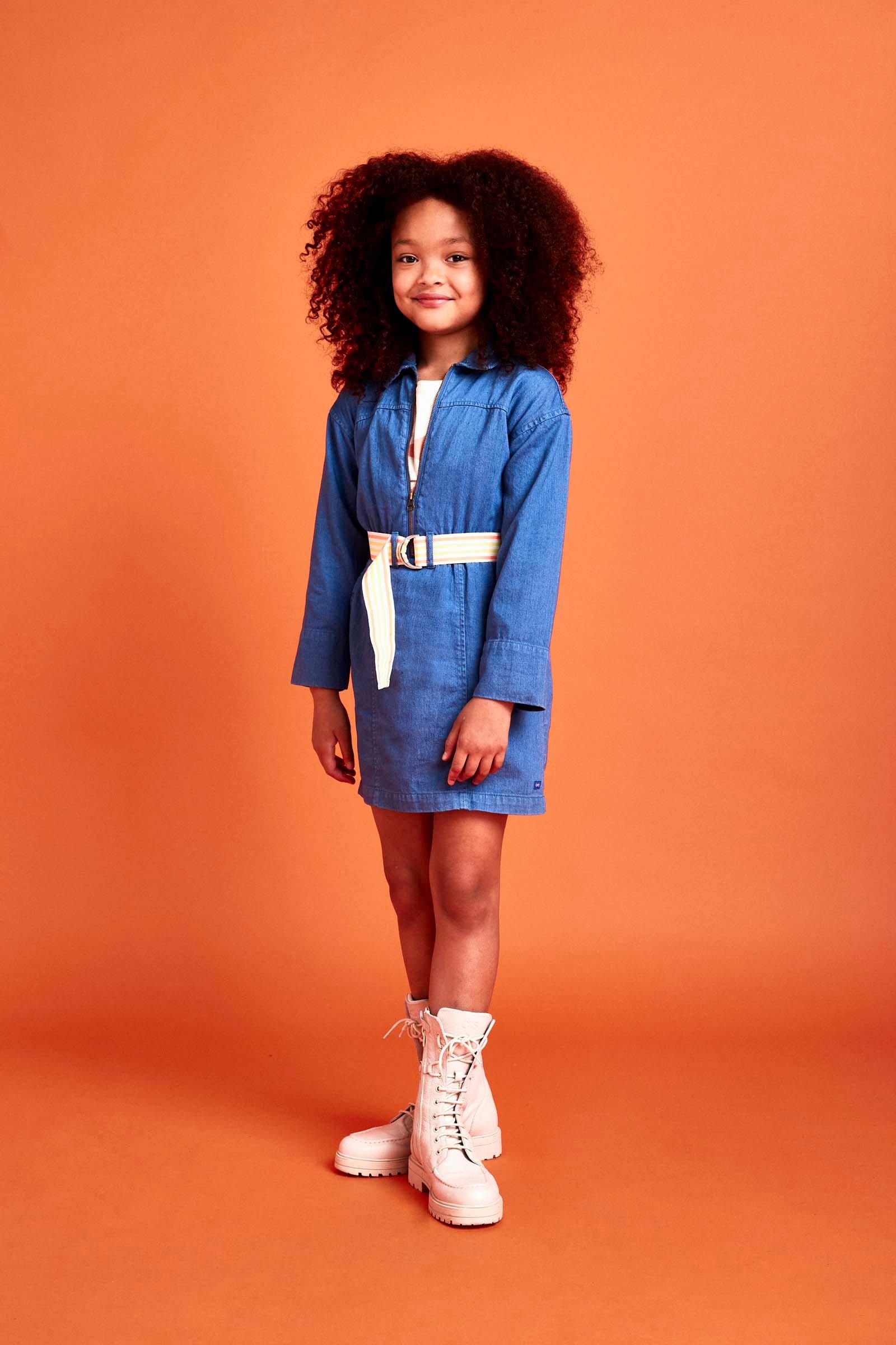 CKS Kids - CENTITY - korte jurk - felblauw