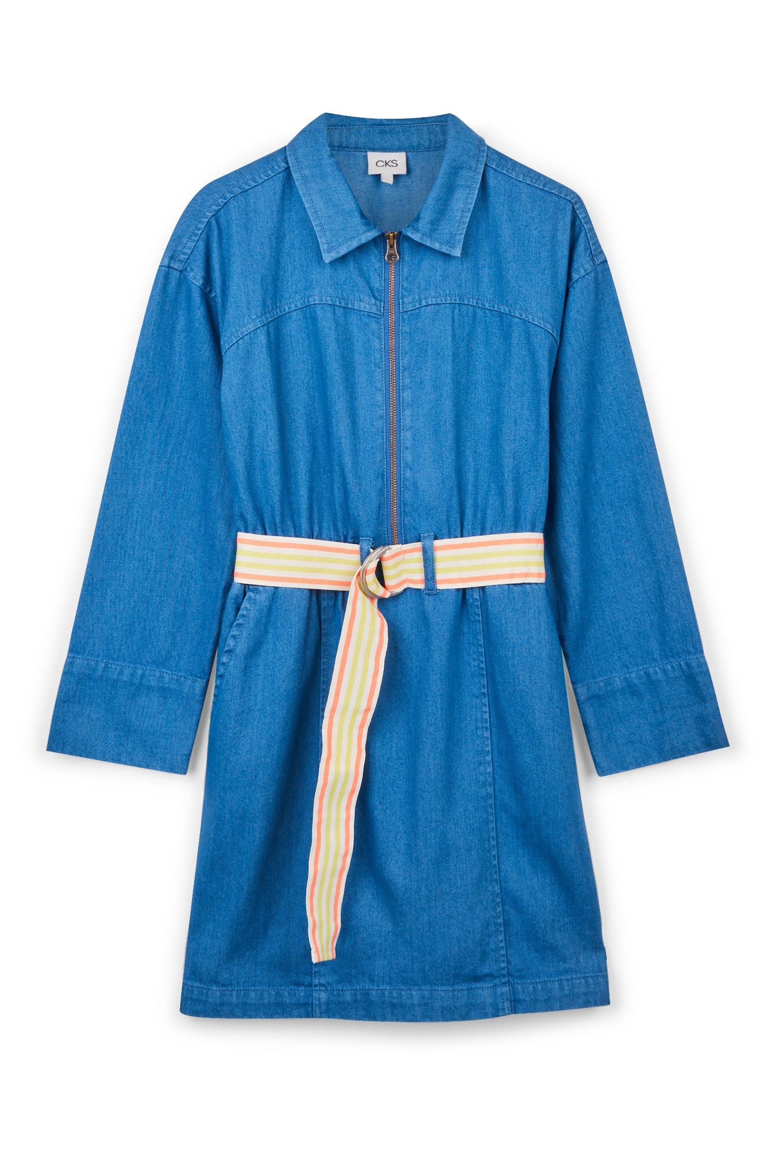 CKS Kids - CENTITY - korte jurk - felblauw