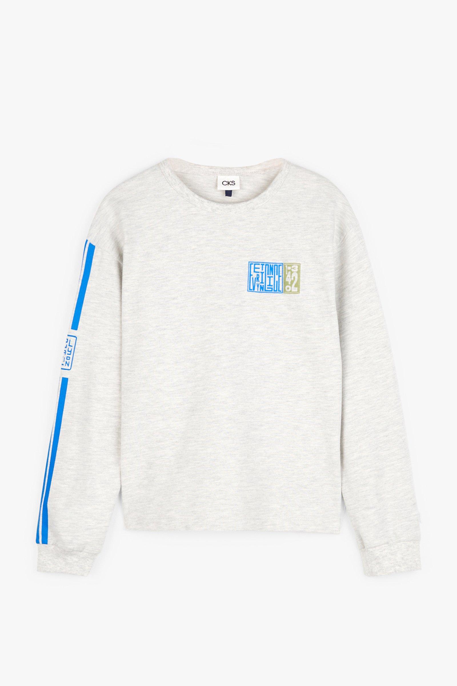 CKS Kids - FARA - t-shirt lange mouwen - lichtgrijs