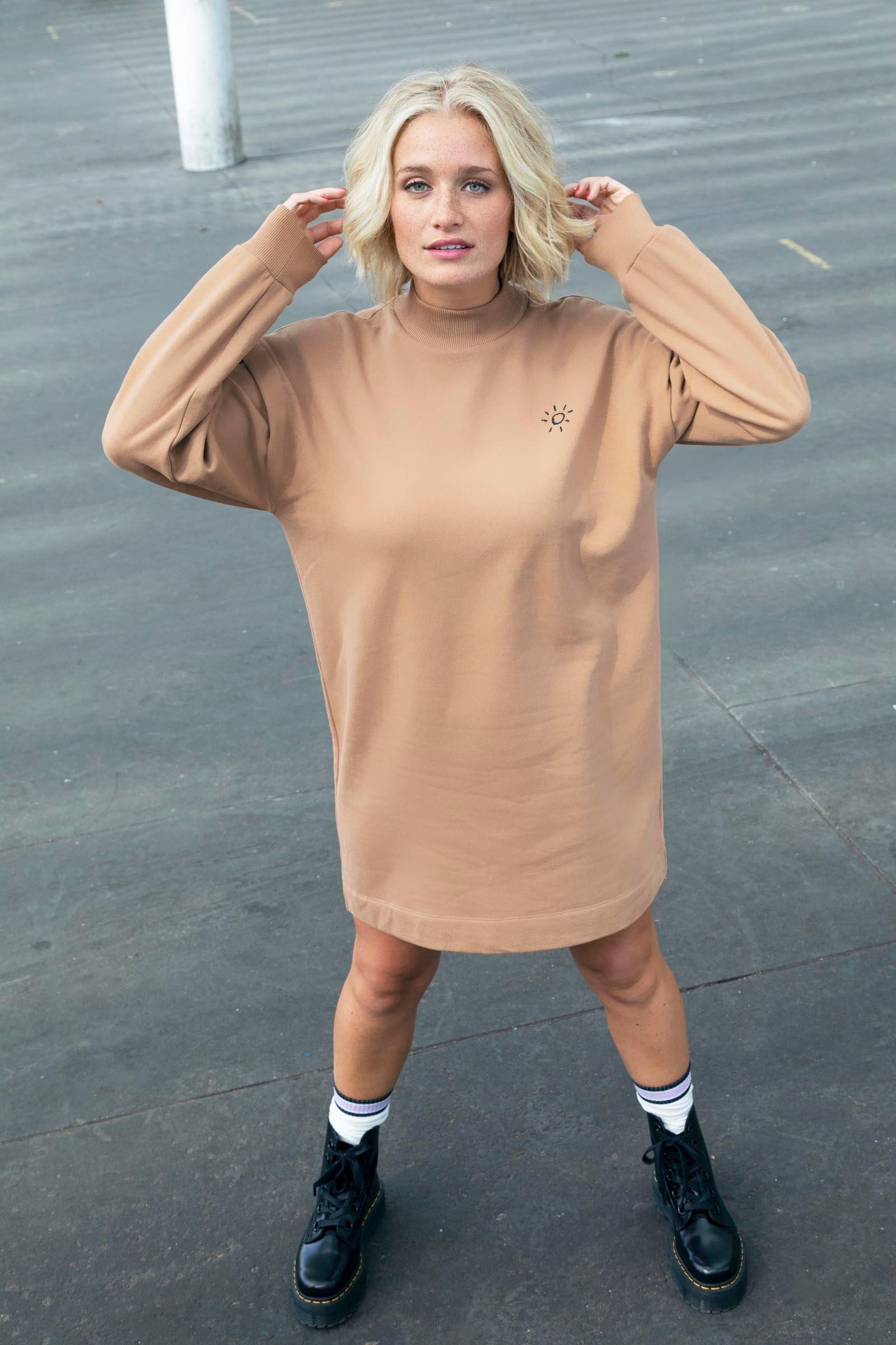 CKS Teens - JETA - korte jurk - lichtbeige