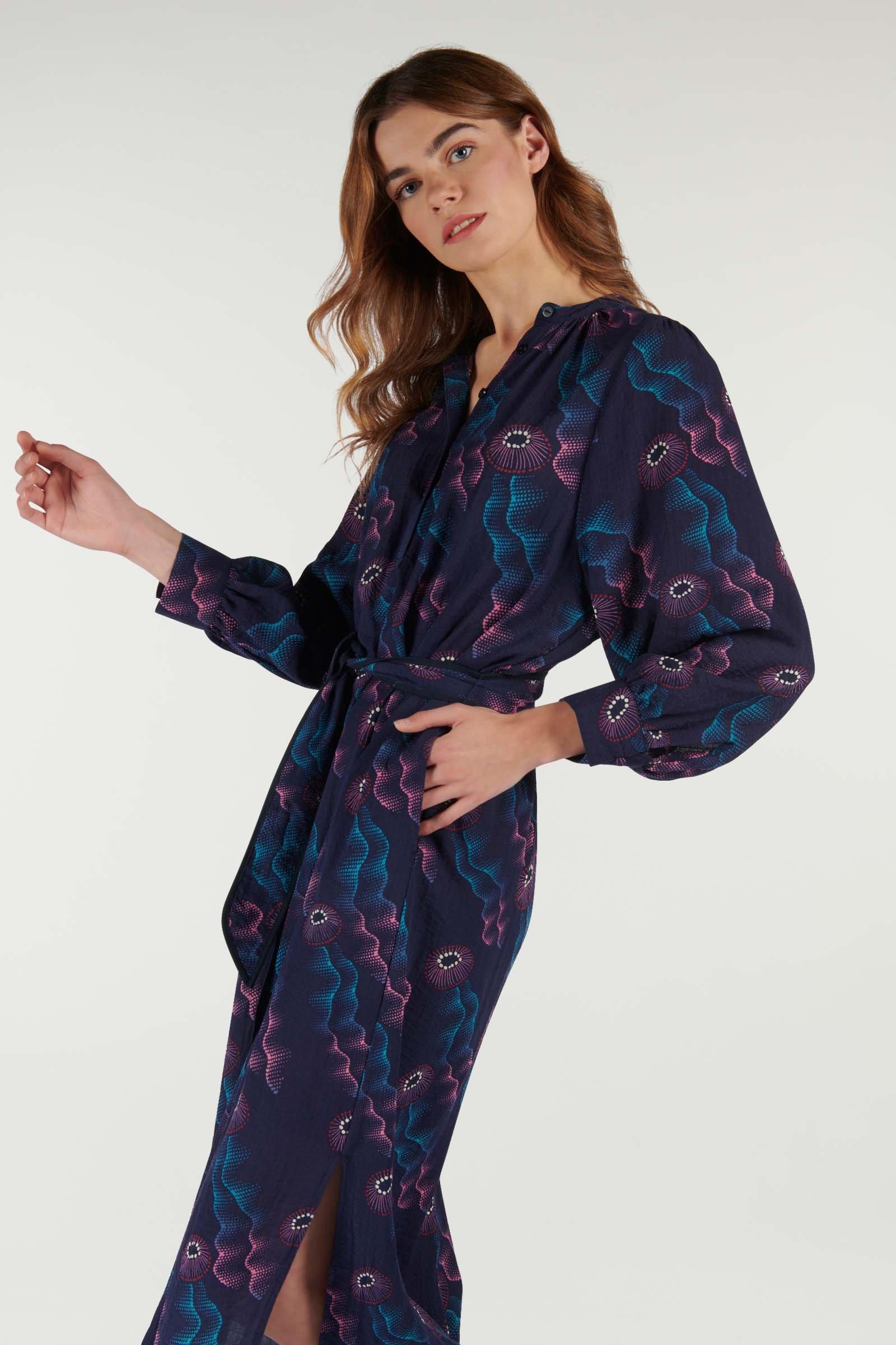 CKS Dames - MALEY - robe longue - bleu fonc&eacute;