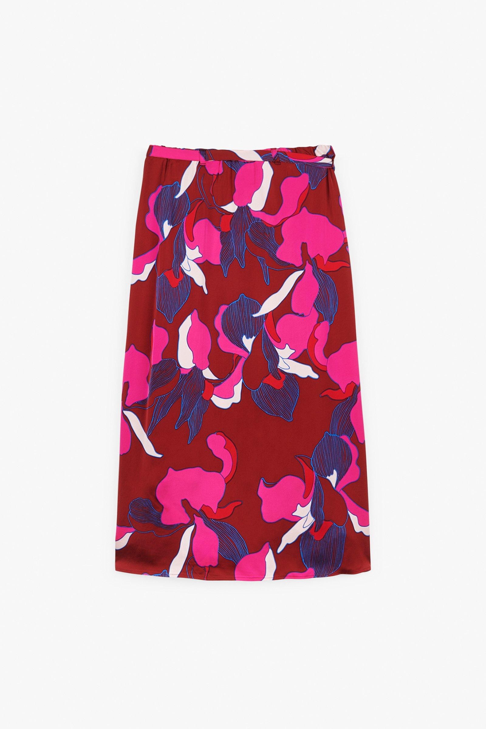 CKS Dames - WAANI - long skirt - dark red
