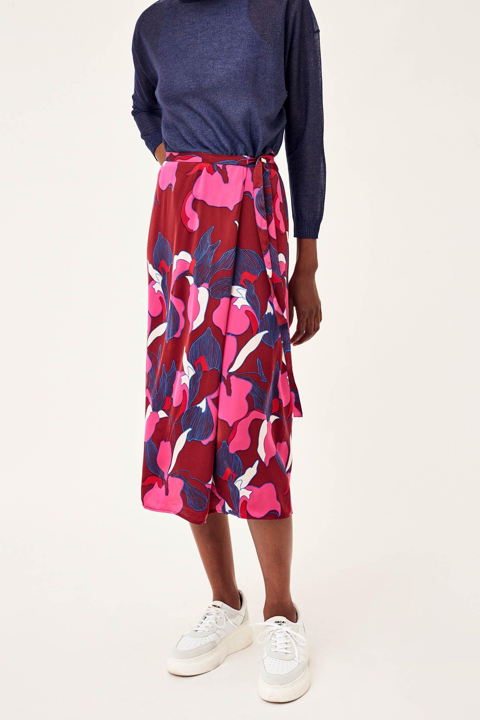 CKS Dames - WAANI - long skirt - dark red