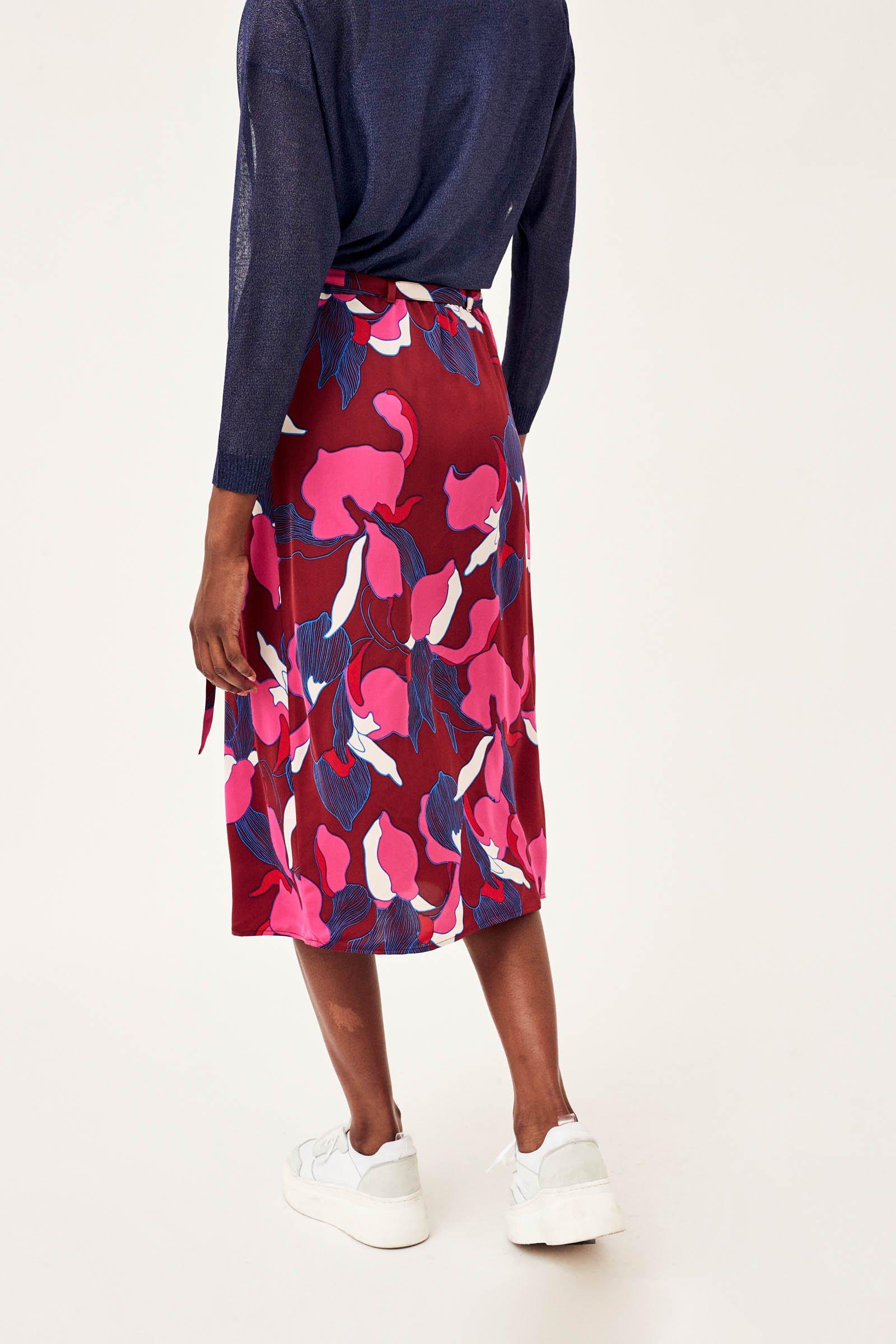 CKS Dames - WAANI - long skirt - dark red