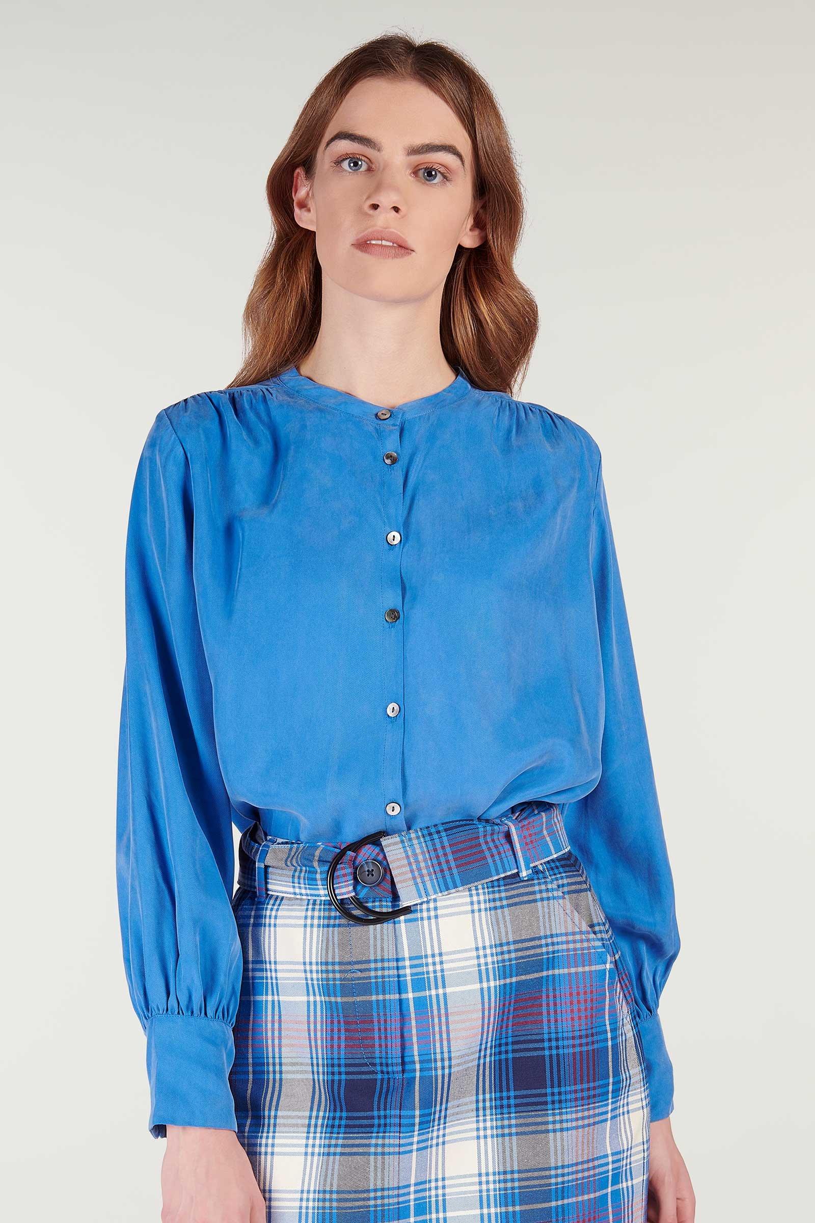 CKS Dames - WINONA - Bluse Lange Ärmel - Blau