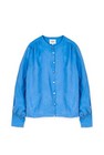 CKS Dames - WINONA - blouse korte mouwen - blauw