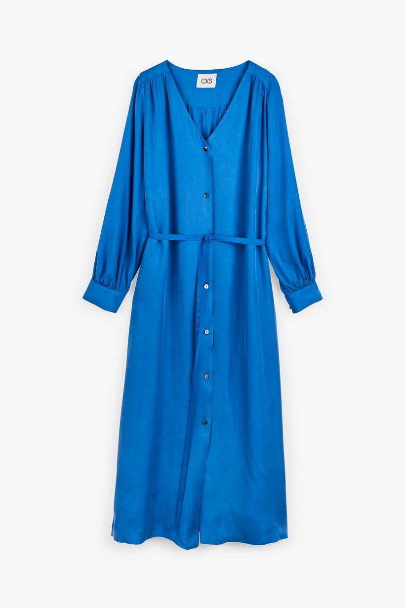 CKS Dames - WEDNESDAY - lange jurk - blauw