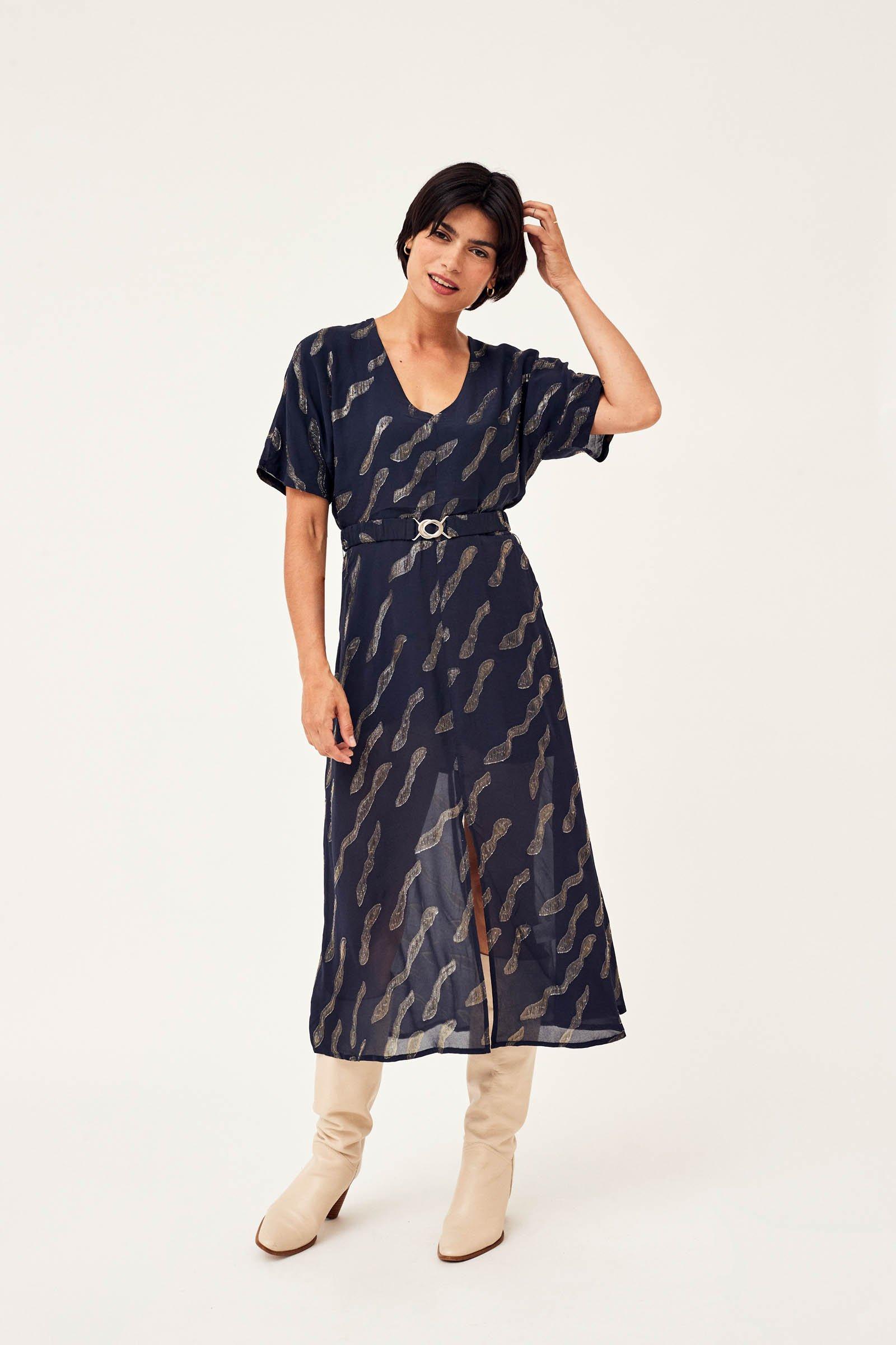 CKS Dames - WOVE - robe longue - jaune
