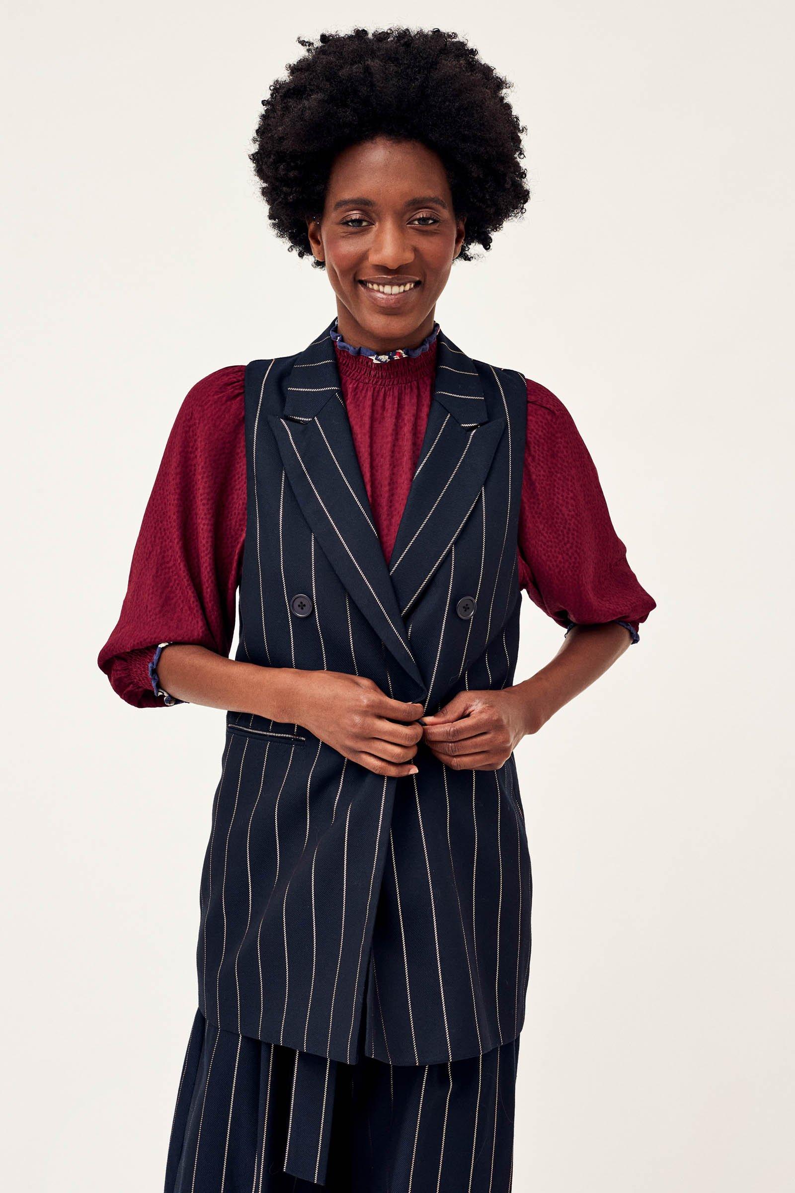 CKS Dames - LEIPZIG - long blazer - dark blue