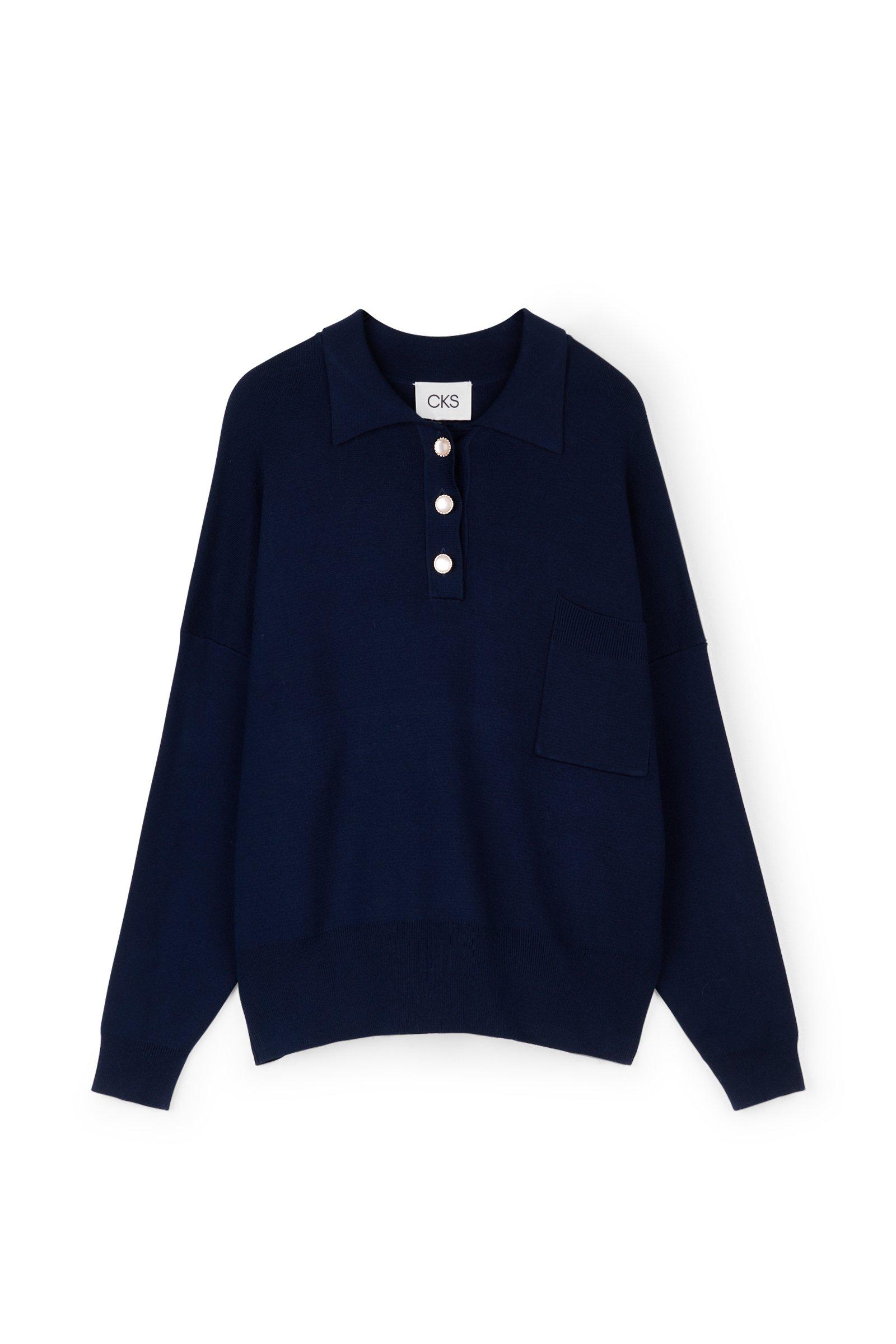 CKS Dames - PIEROT - pullover - bleu fonc&eacute;