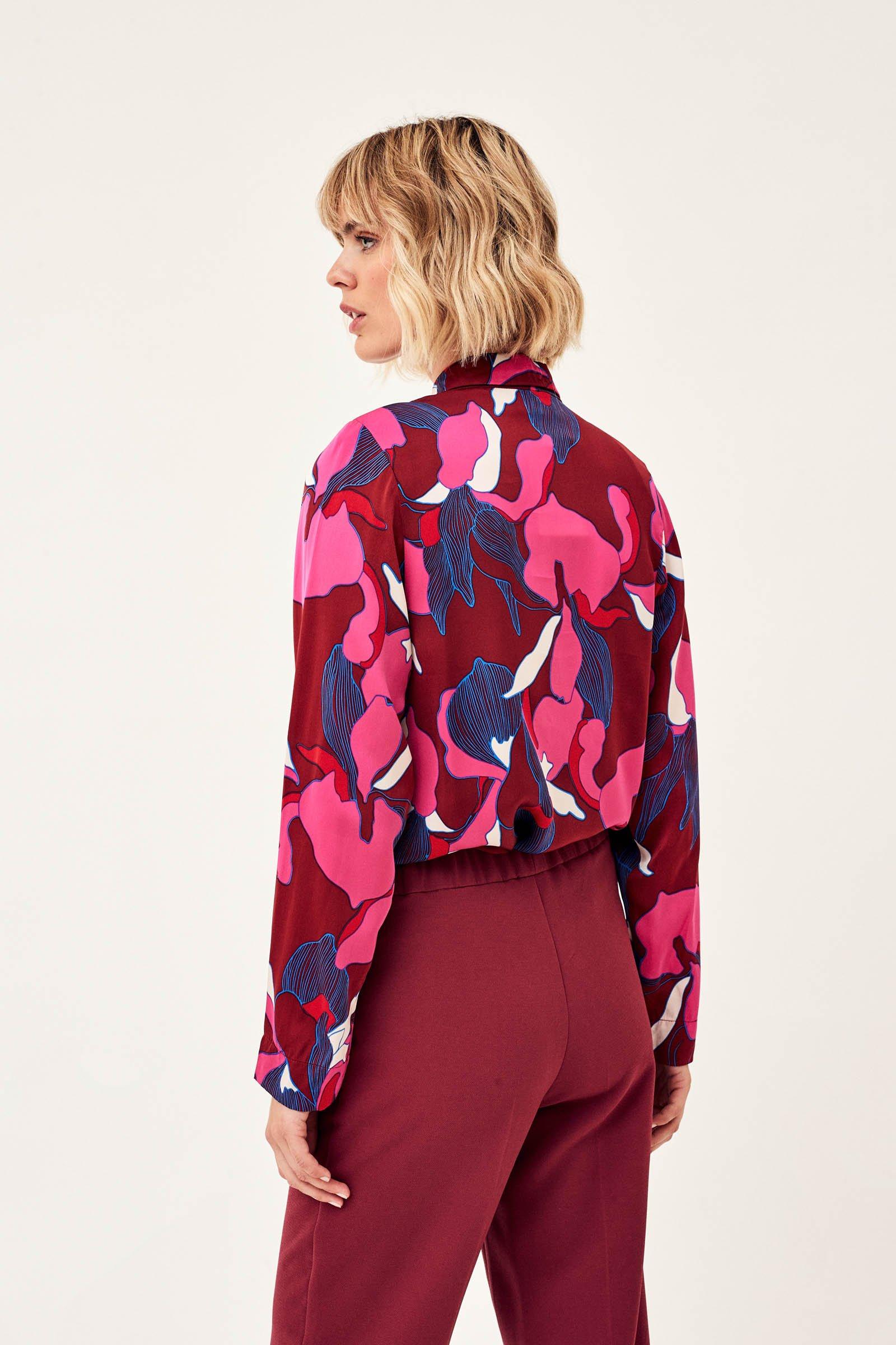 CKS Dames - SADE - blouse short sleeves - dark red