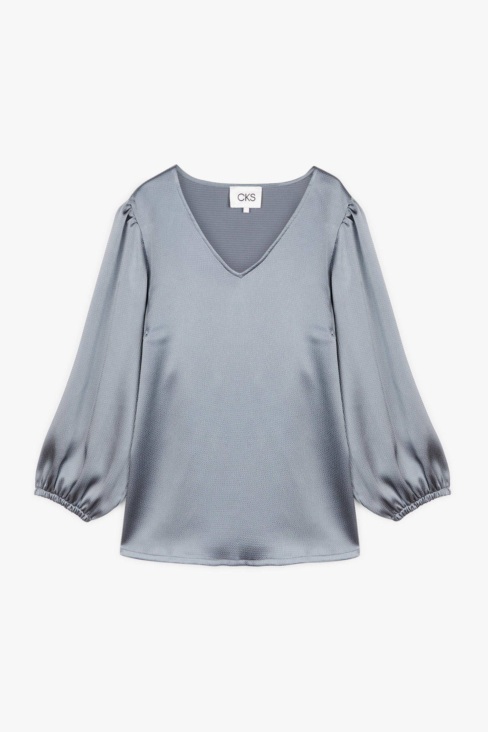 CKS Dames - RIKO - Bluse Kurze Ärmel - Hellgrün