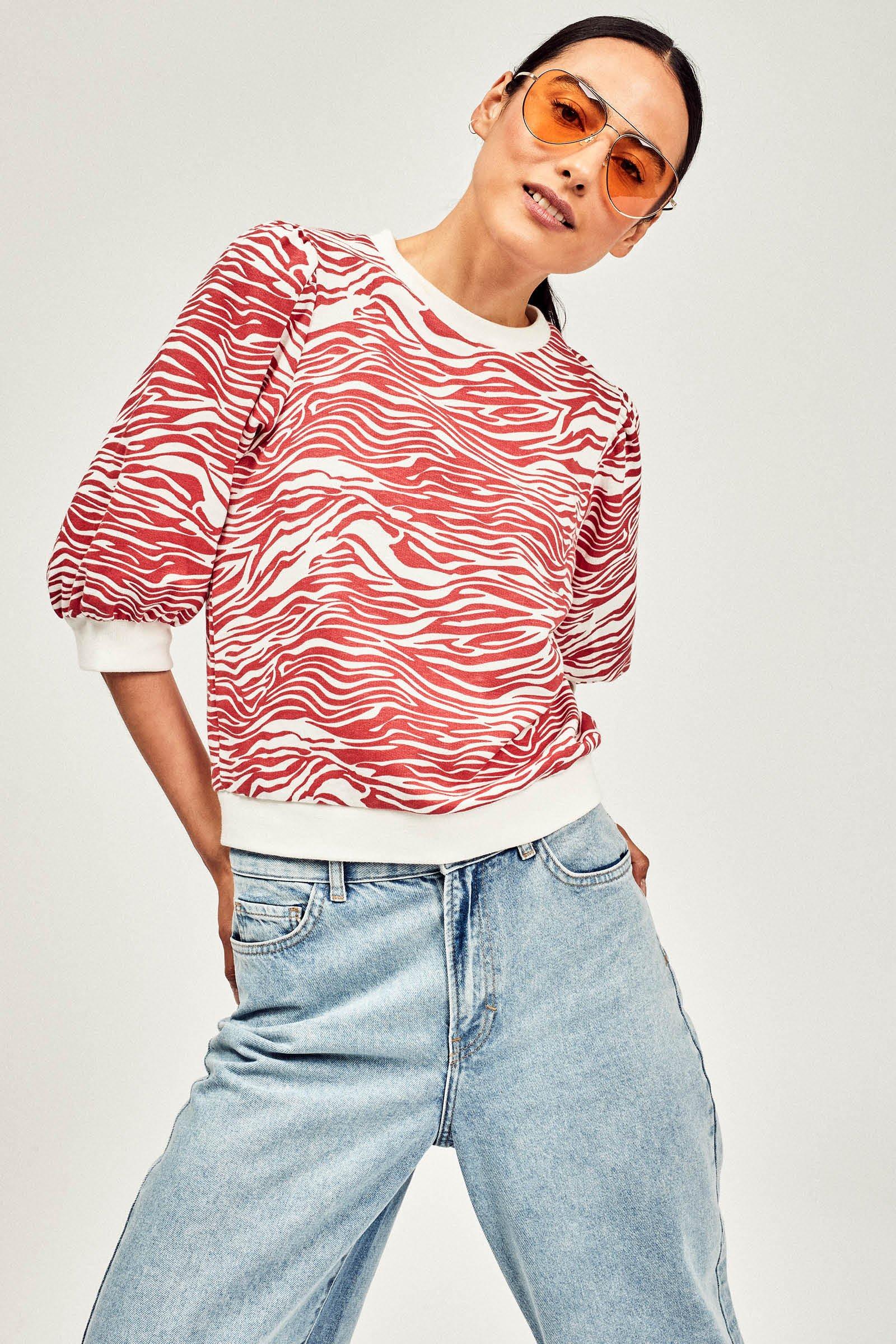 CKS Dames - NAMIBIE - sweater - donkerrood