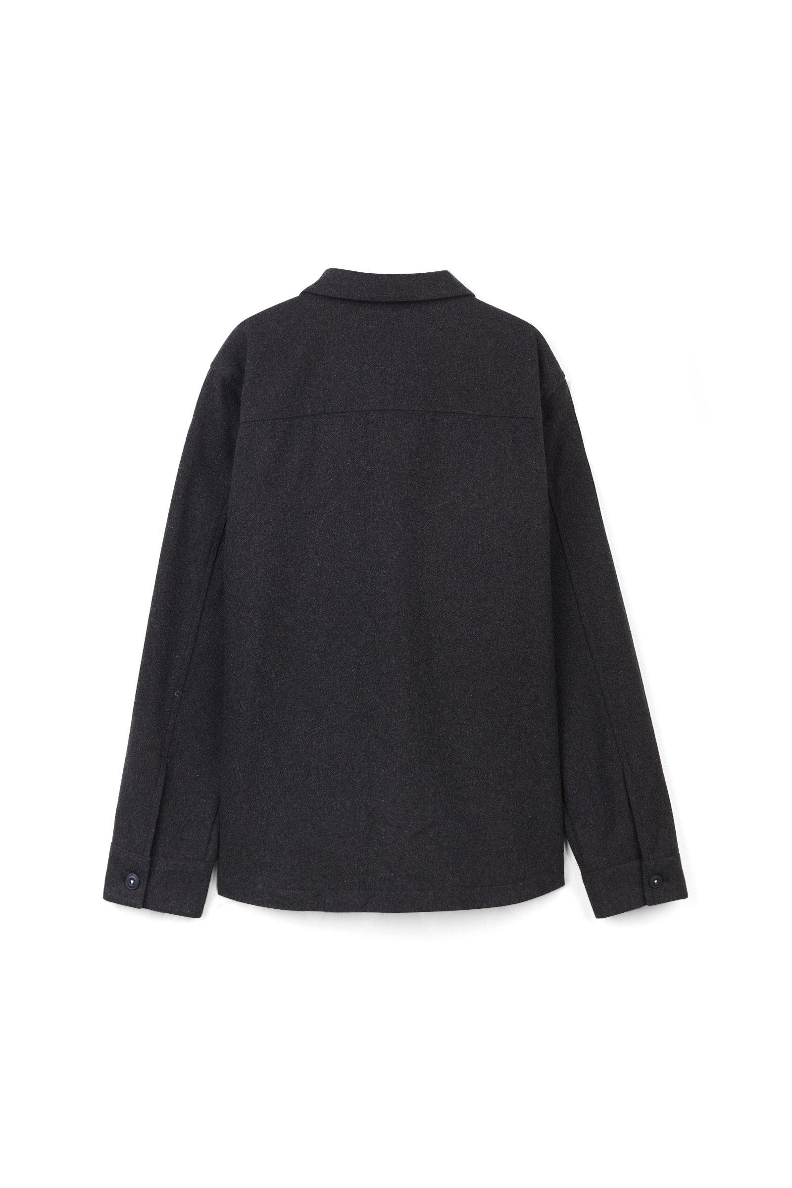 CKS heren - MISO - zwaar shirt - donkergrijs