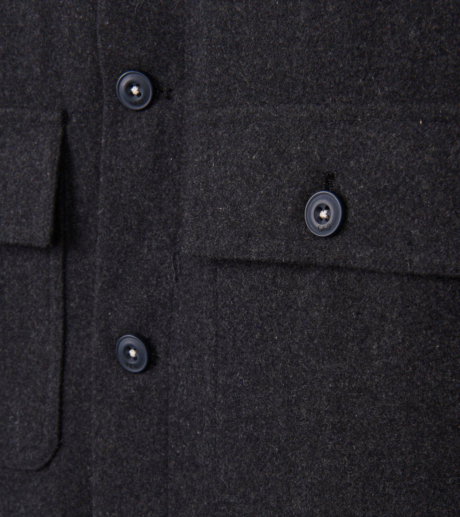 CKS heren - MISO - zwaar shirt - donkergrijs