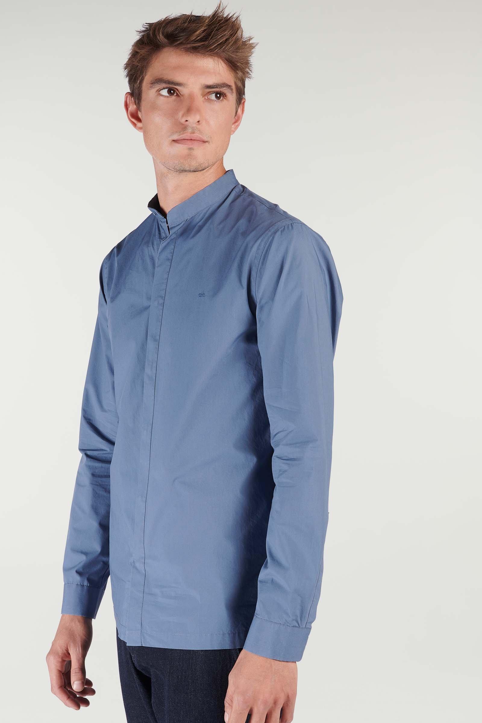CKS hommes - CARDAMON - chemise à manches longues - bleu
