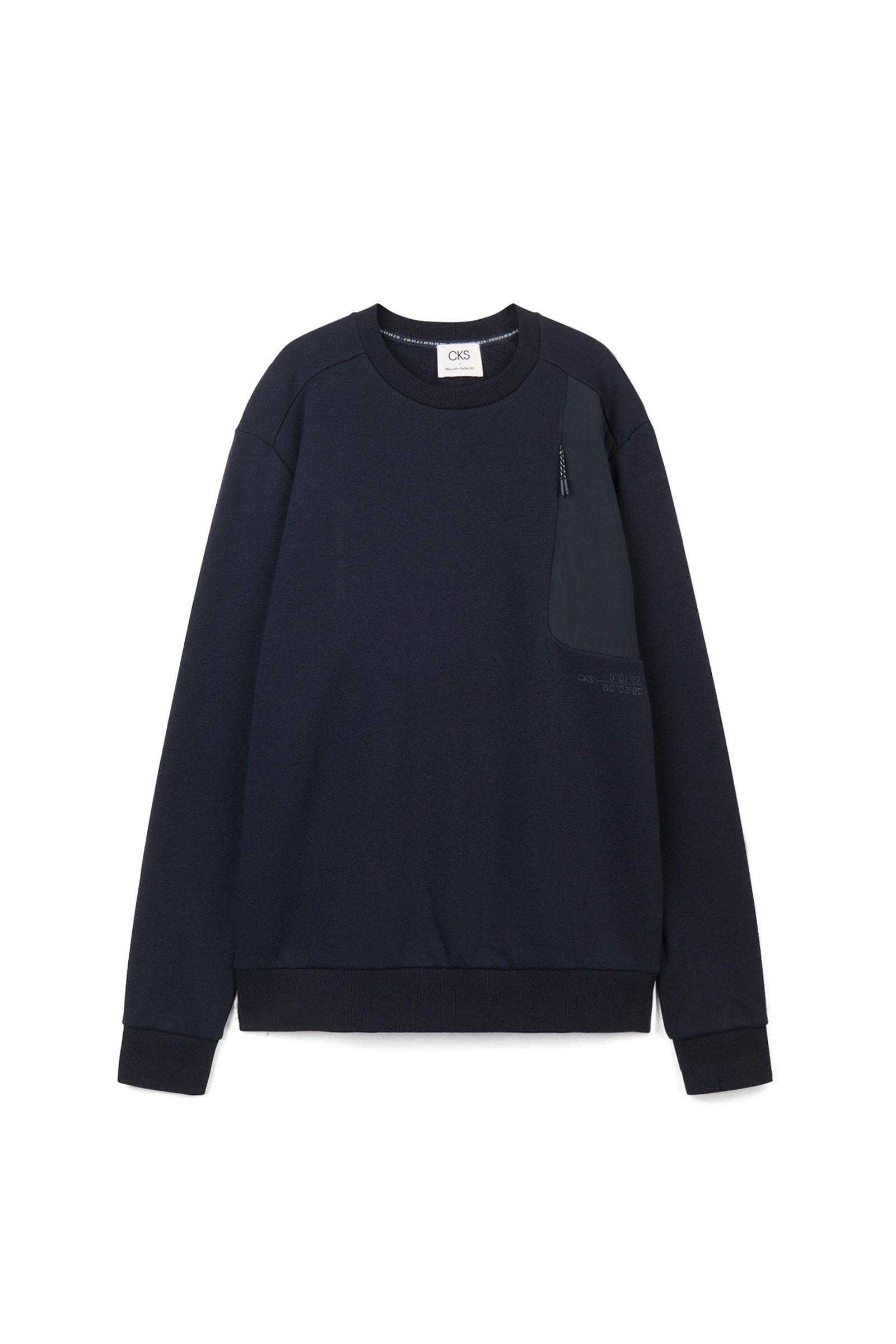 CKS heren - FIG - sweater - donkerblauw