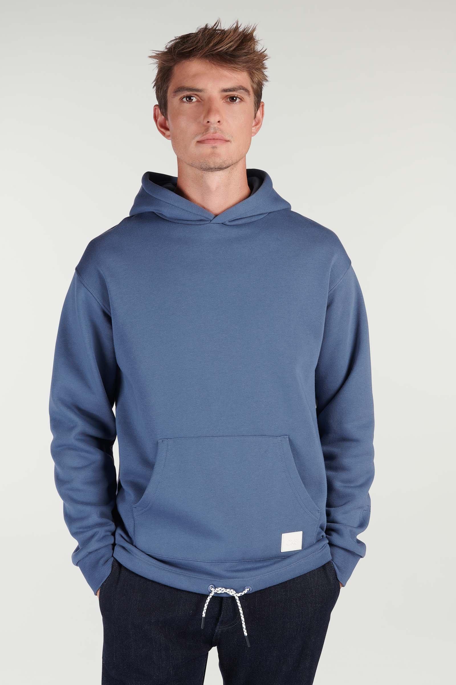 CKS heren - VANILLA - sweater met capuchon - blauw