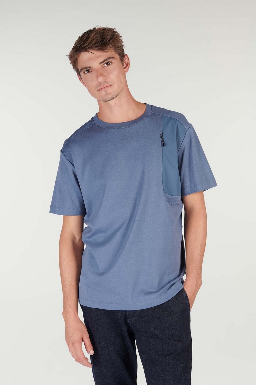 CKS hommes - SESAME - t-shirt à manches courtes - bleu