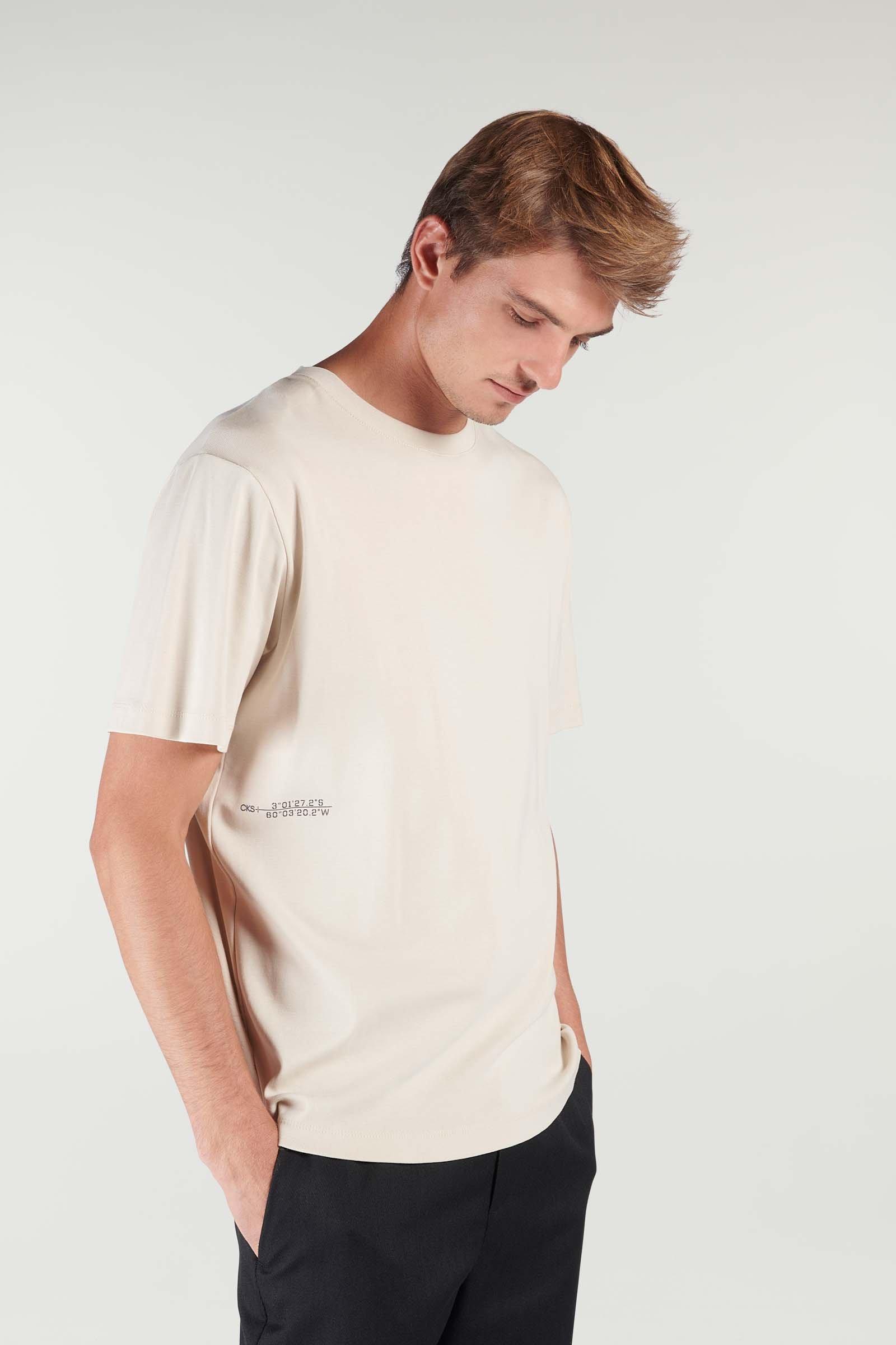 CKS heren - CREAM - t-shirt korte mouwen - beige