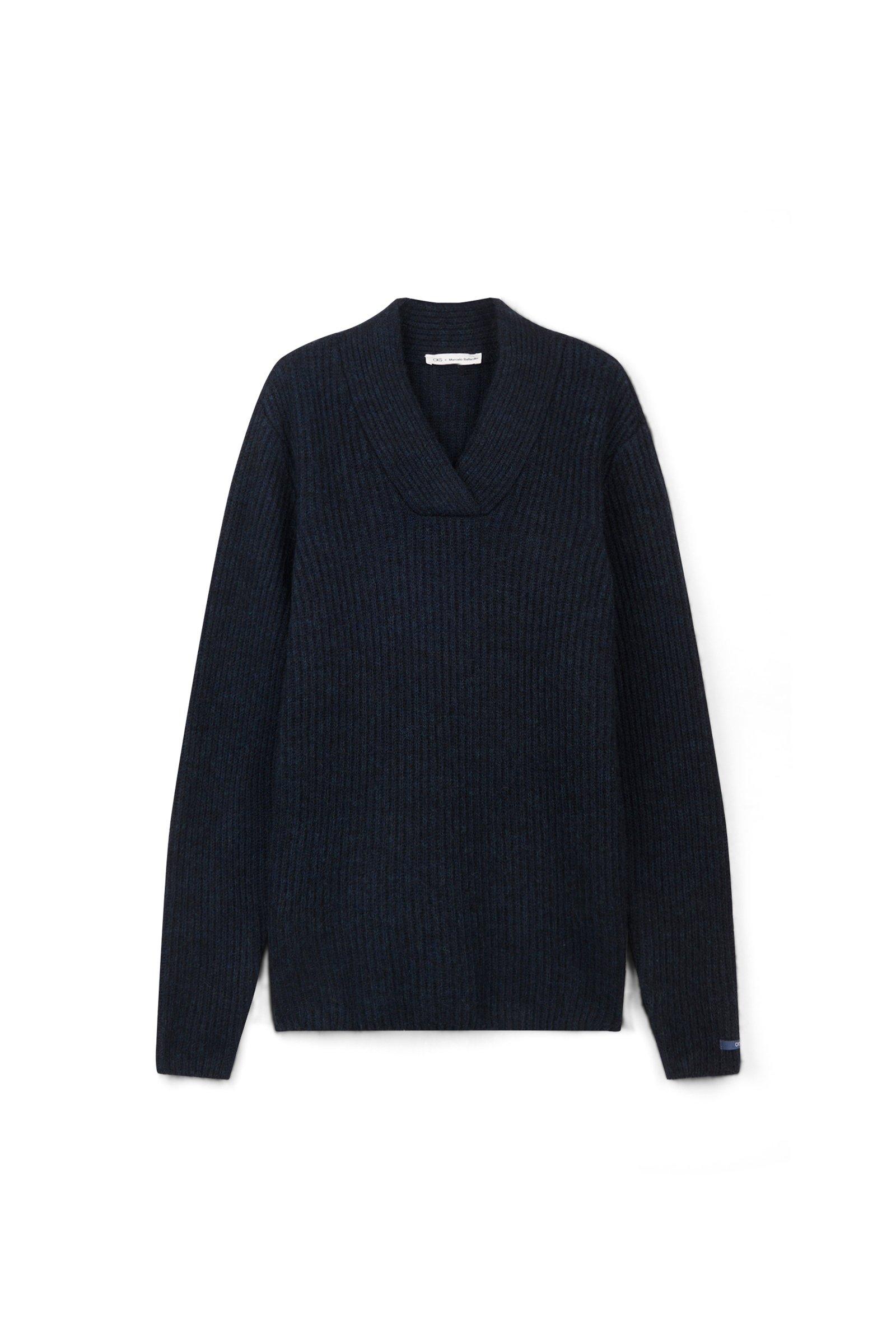 CKS heren - THYME - trui - donkerblauw