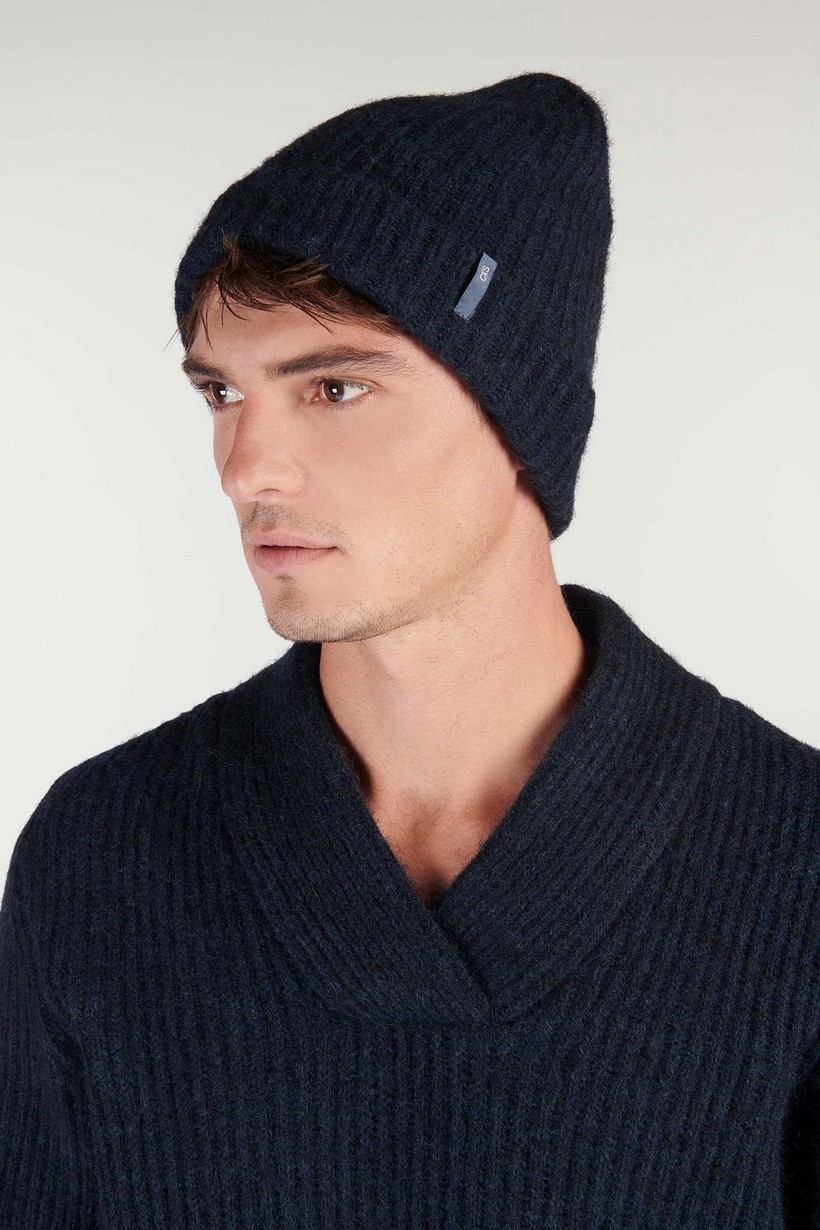 CKS - OLIVE - knitted hat - dark blue