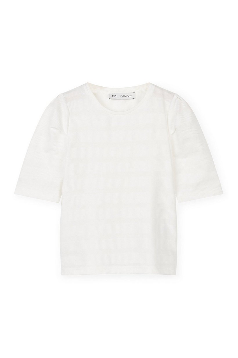 CKS Kids - ELLA - t-shirt short sleeves - white