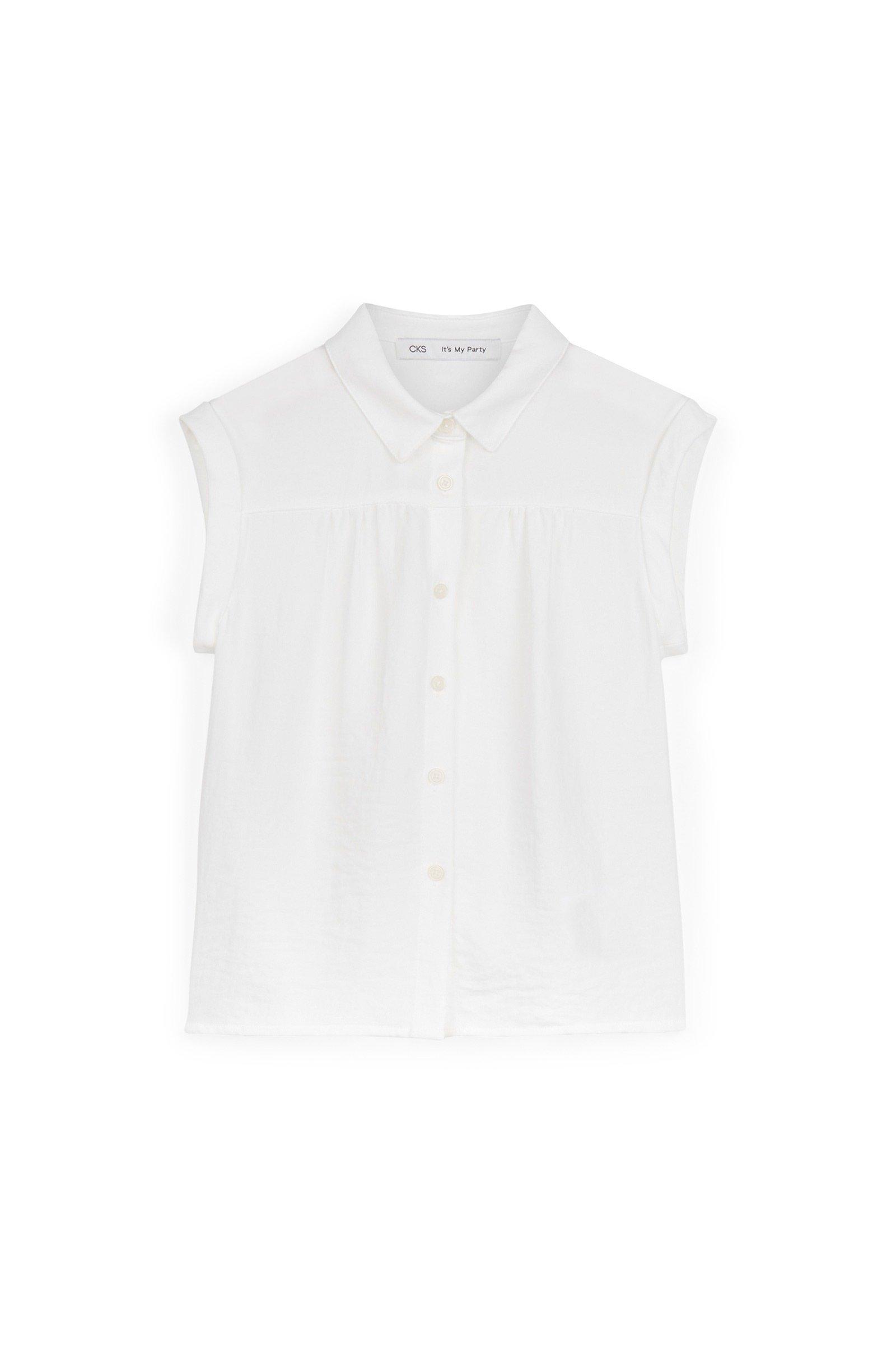 CKS Kids - ECHO - blouse lange mouwen - wit