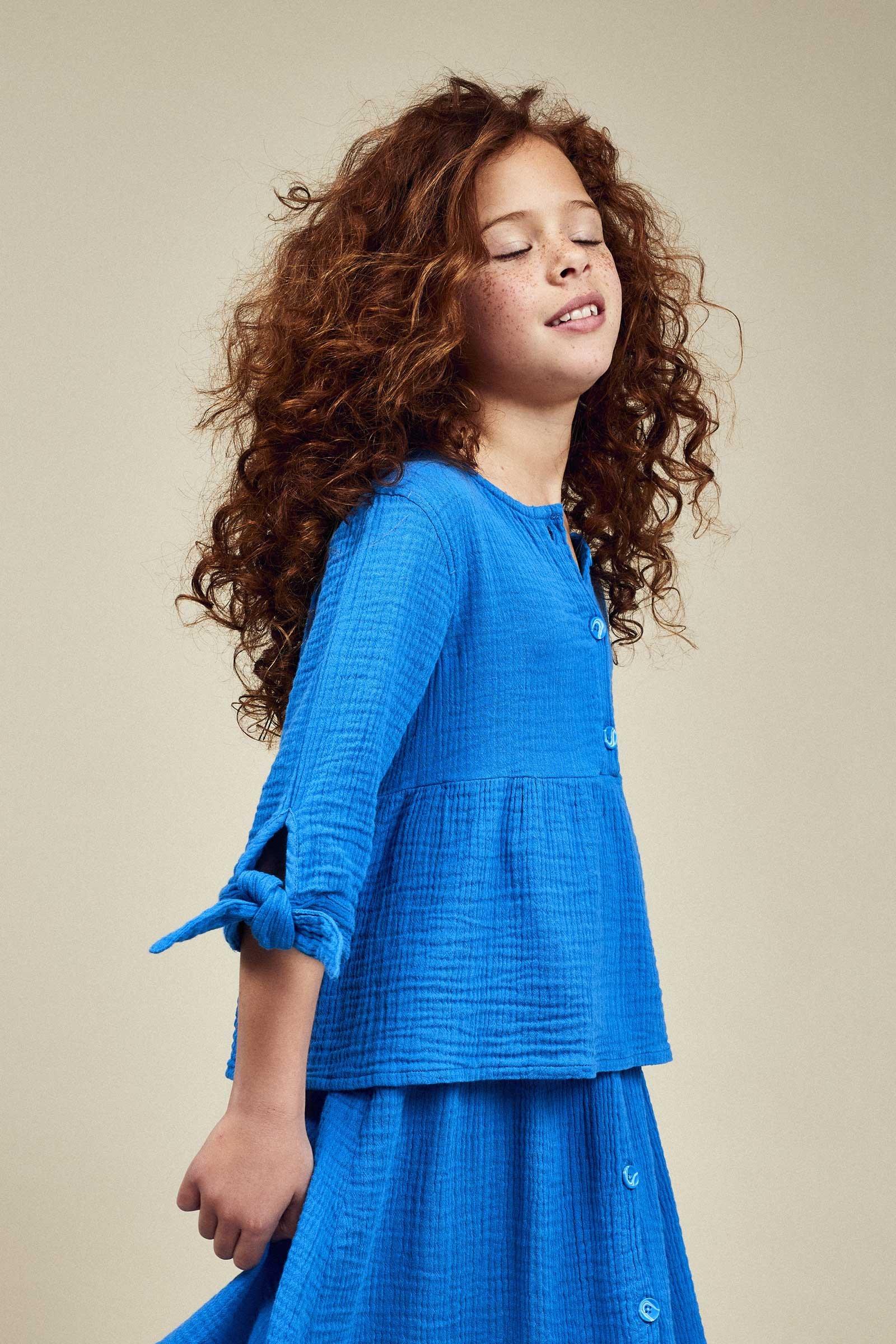 CKS Kids - WALLIS - blouse lange mouwen - blauw