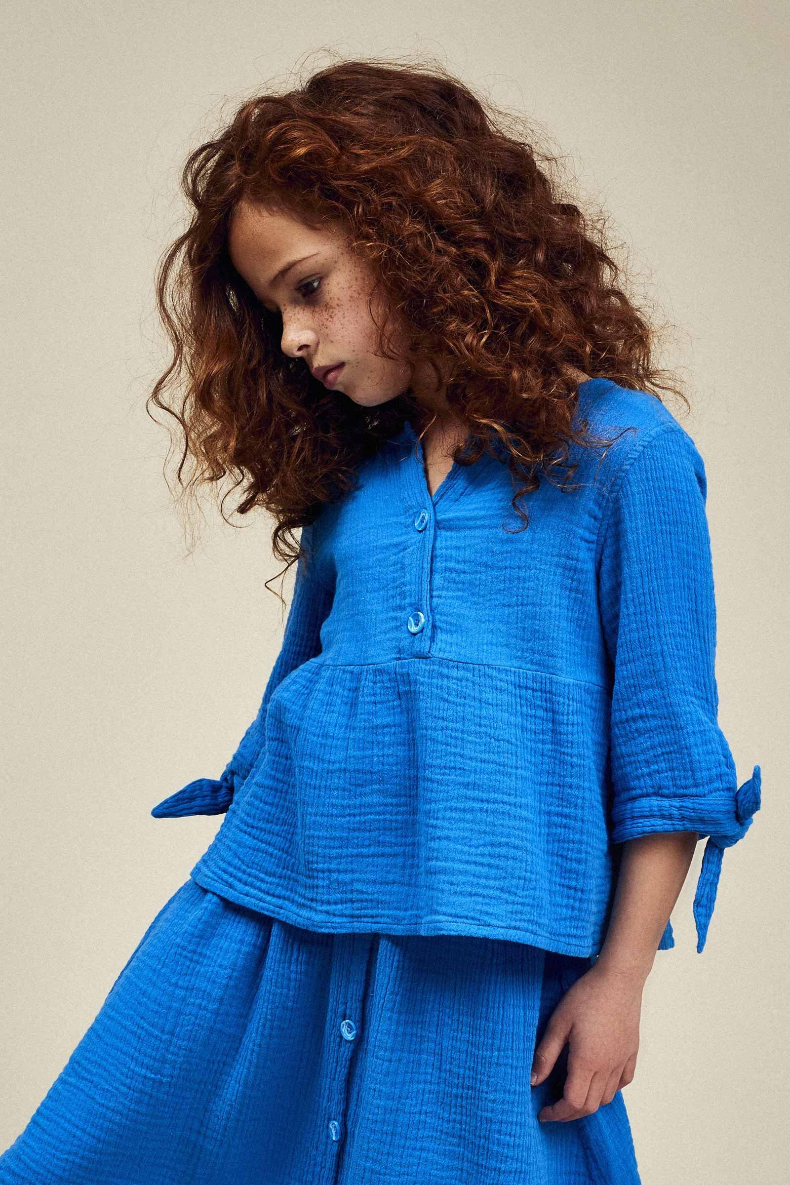 CKS Kids - WALLIS - blouse lange mouwen - blauw