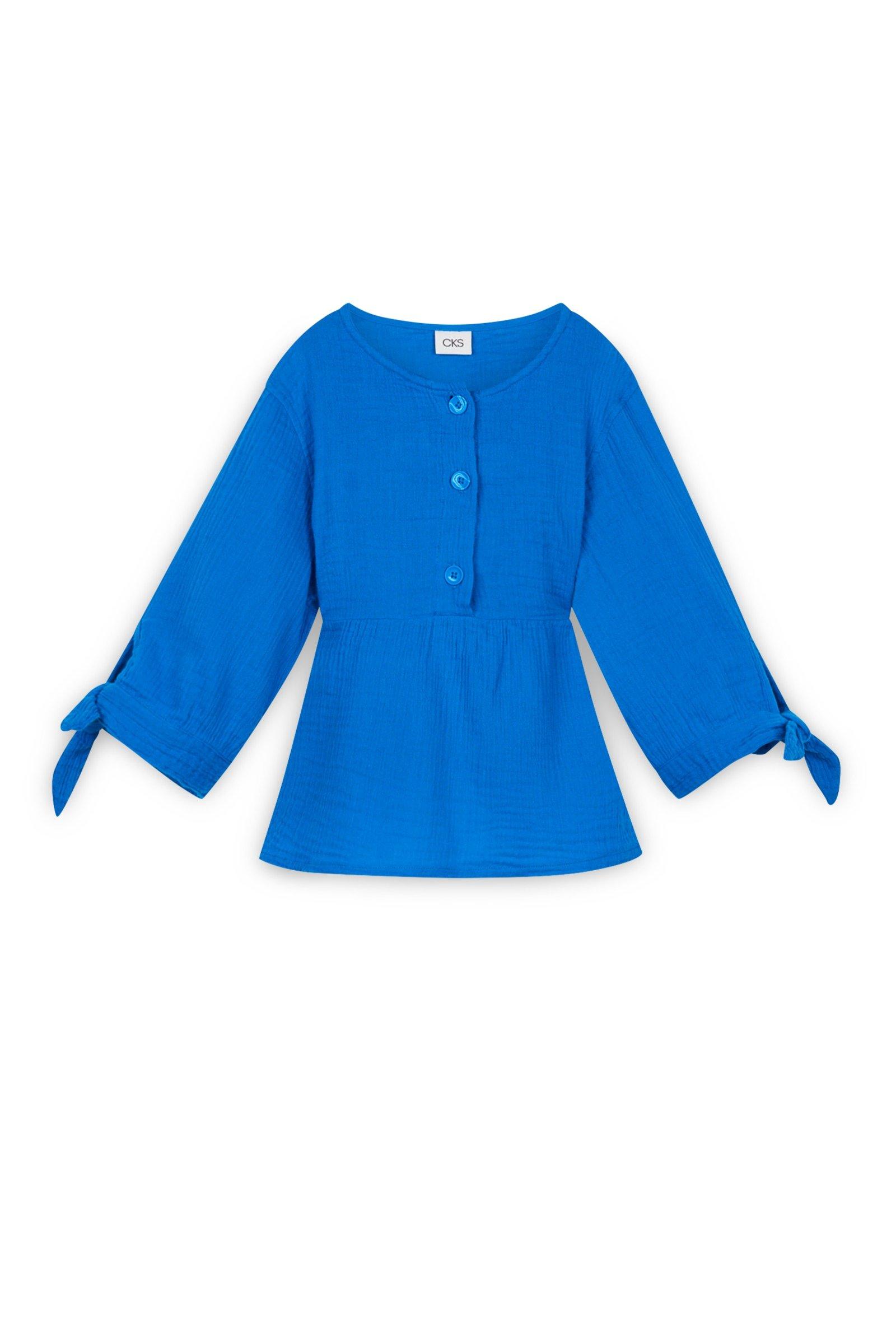 CKS Kids - WALLIS - blouse korte mouwen - blauw