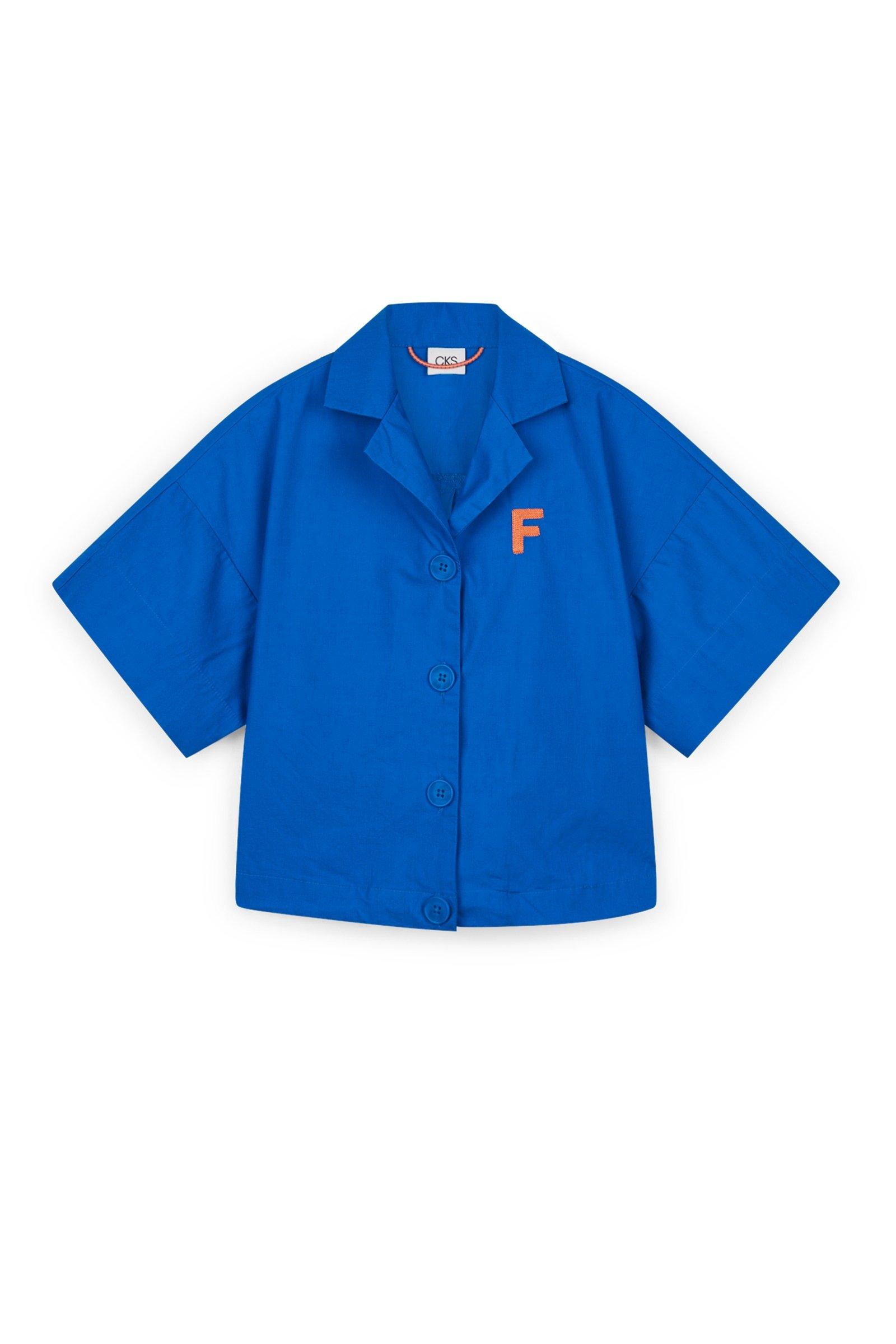 CKS Kids - DERIAN - blouse korte mouwen - blauw