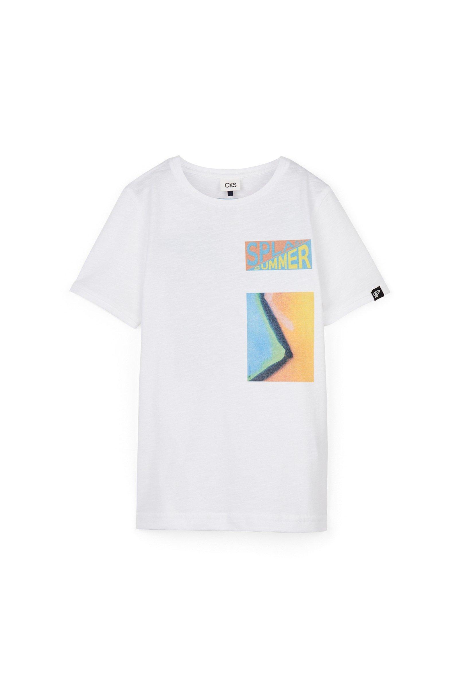 CKS Kids - YORIS - t-shirt korte mouwen - wit