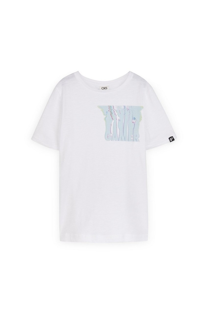 CKS Kids - YUSTANI - t-shirt korte mouwen - wit
