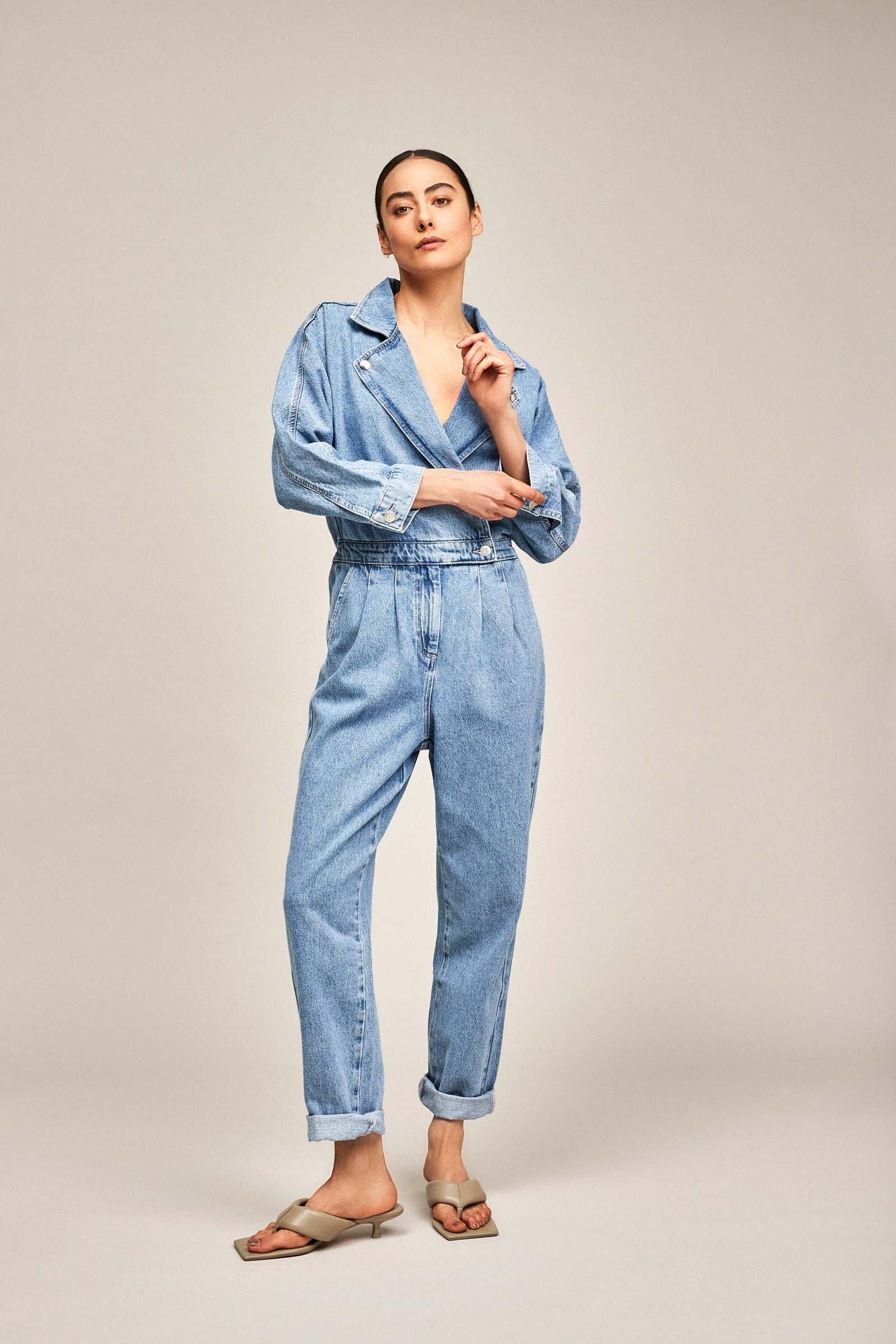 CKS Dames - LARS - long jumpsuit - blue