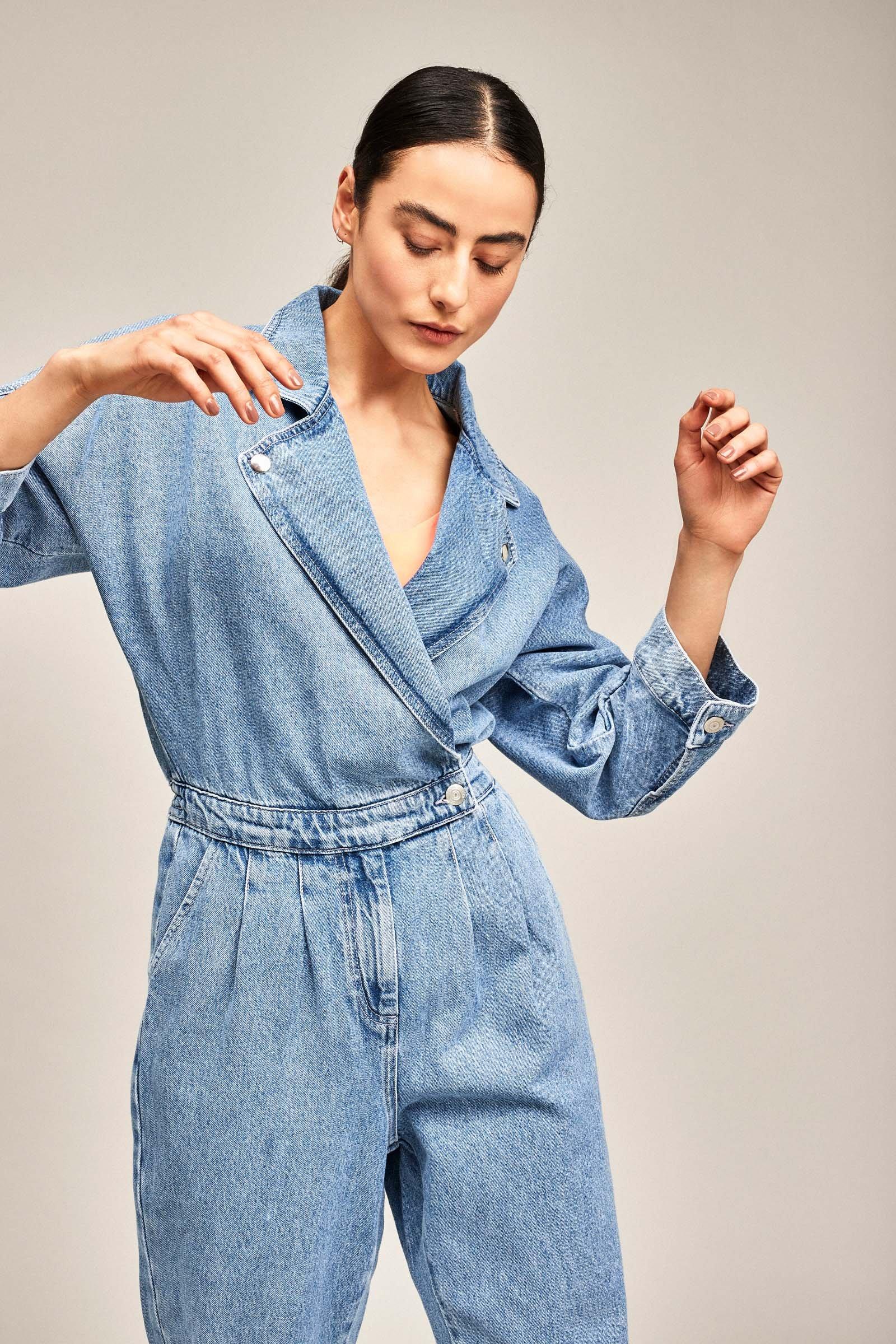 CKS Dames - LARS - long jumpsuit - blue
