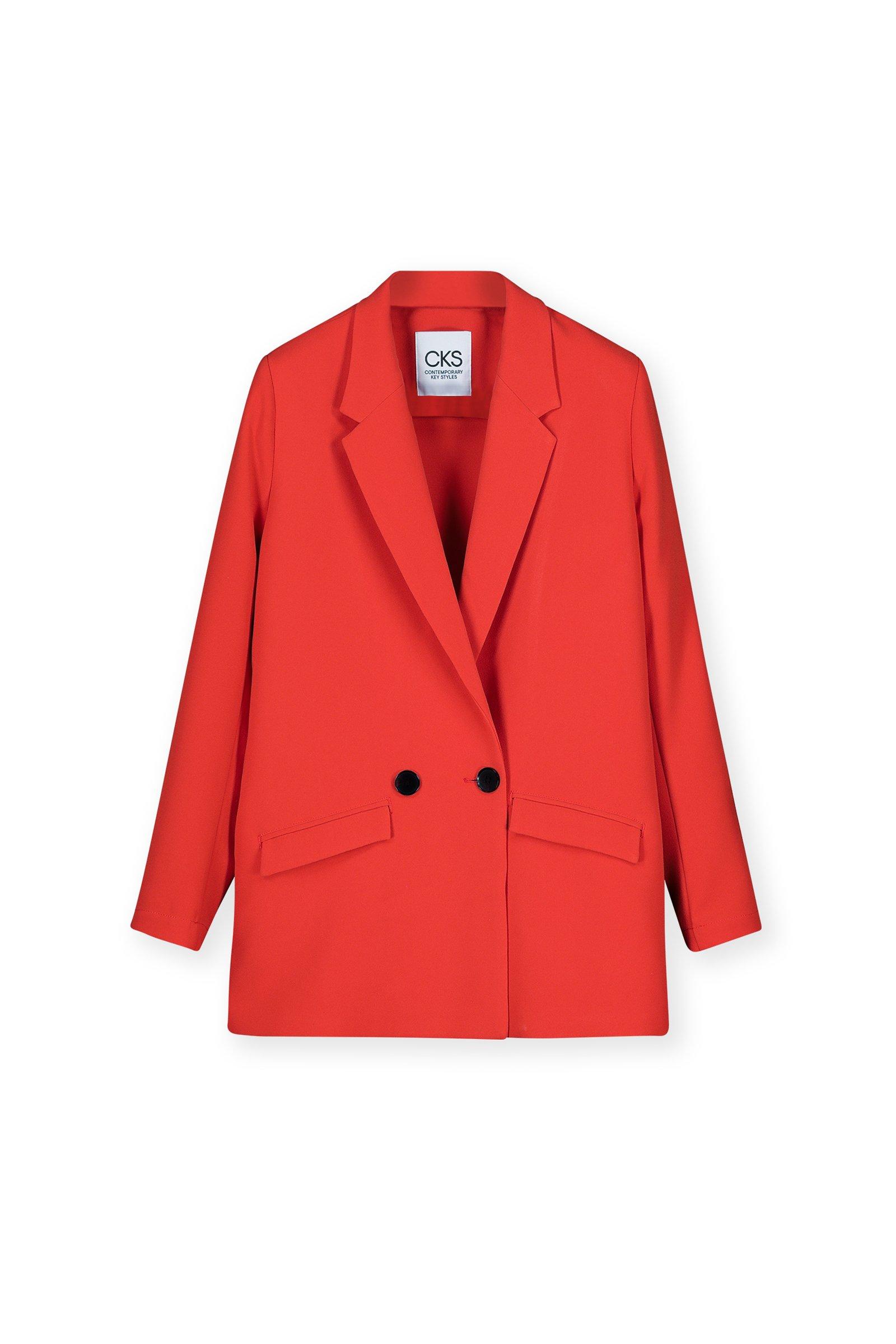 CKS Dames - LAGARUSA - long blazer - red