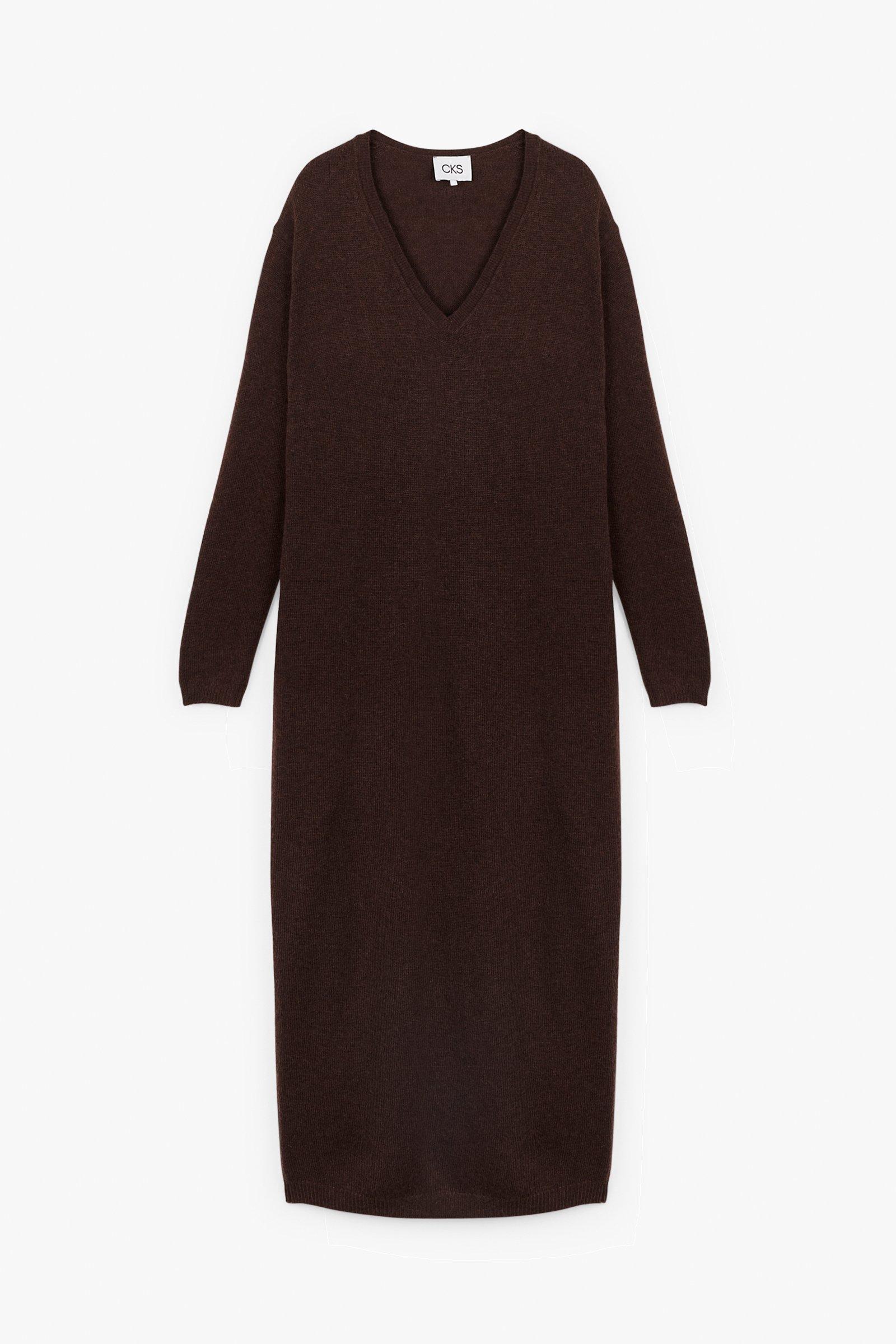 CKS Dames - PRISM - long dress - brown