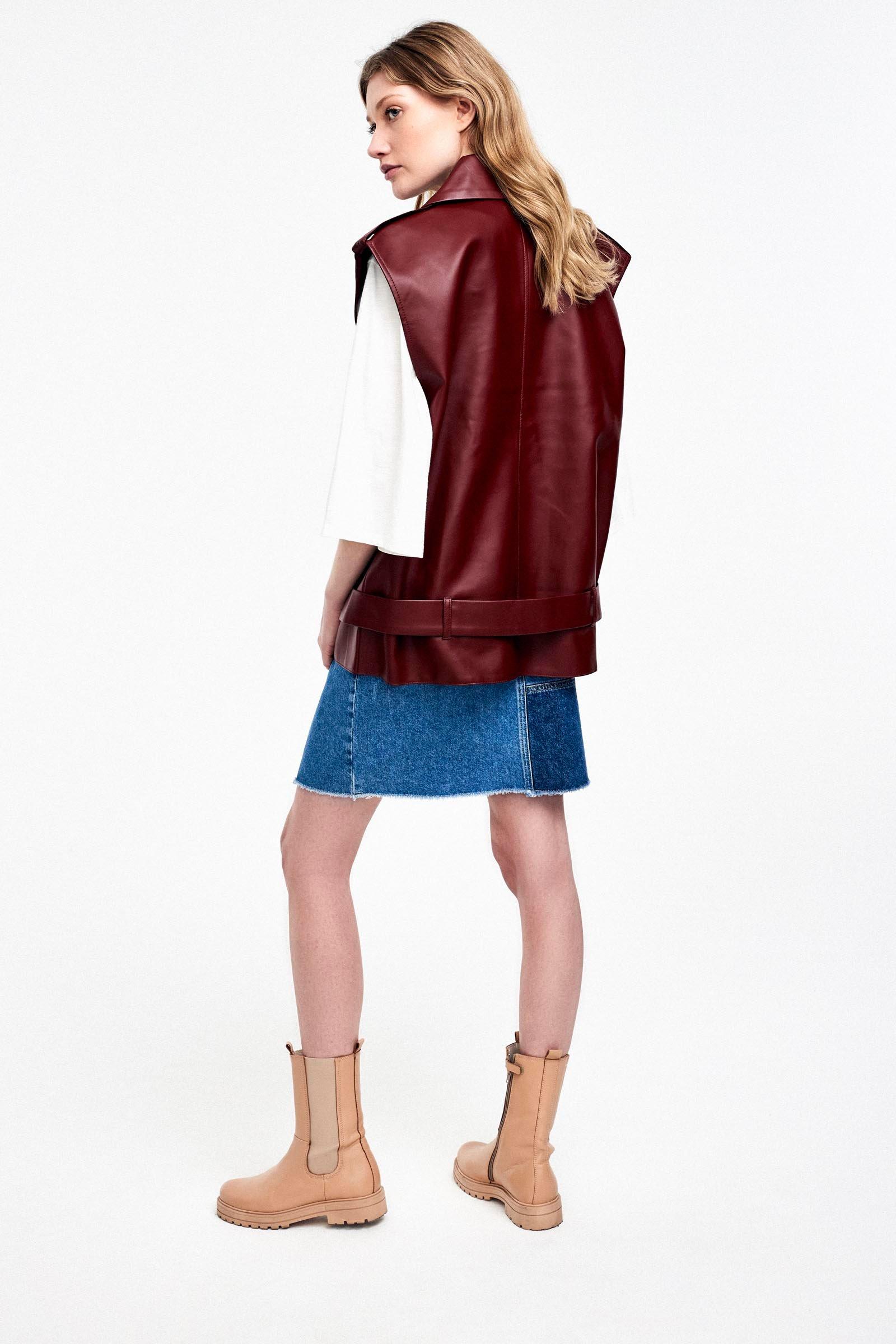 CKS Dames - JOY - gilet - donkerrood