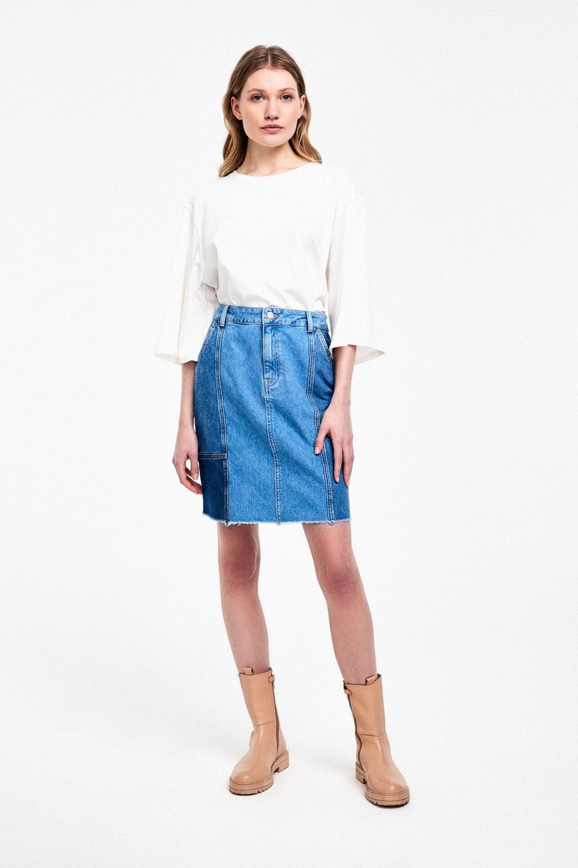 CKS Dames - JOANNA - short skirt - blue