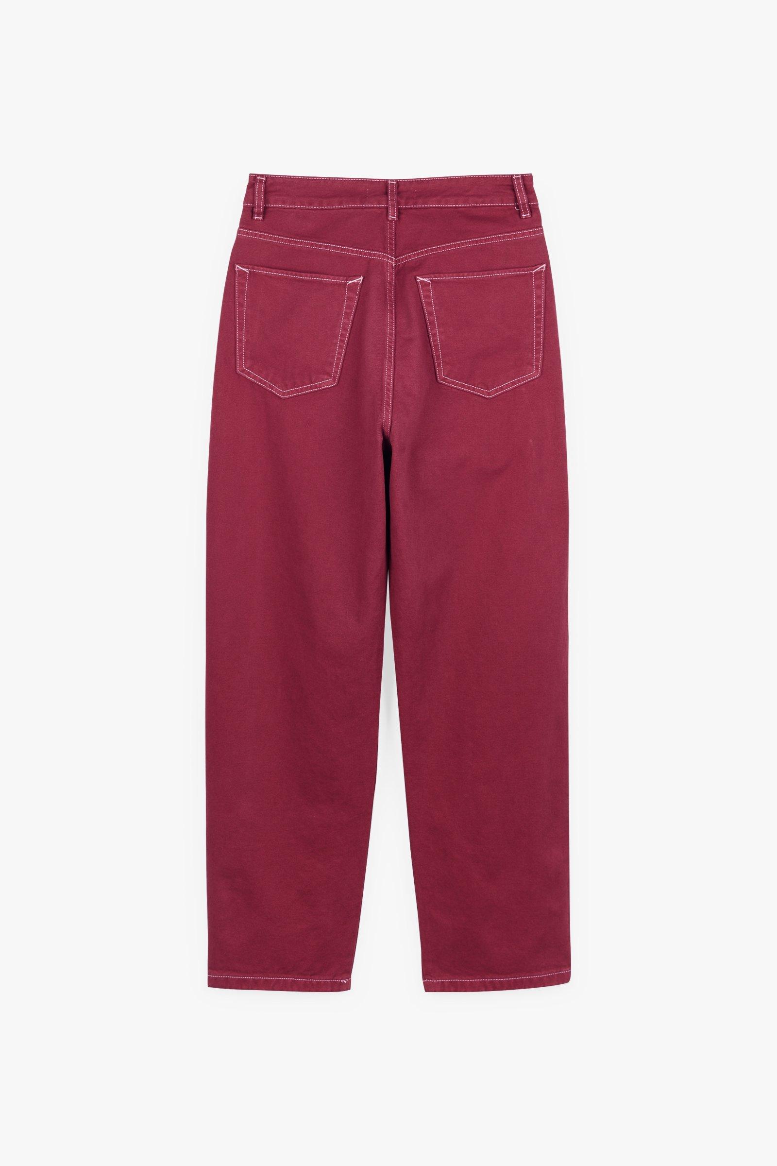CKS Dames - JOSIE - jeans longs - rouge foncé
