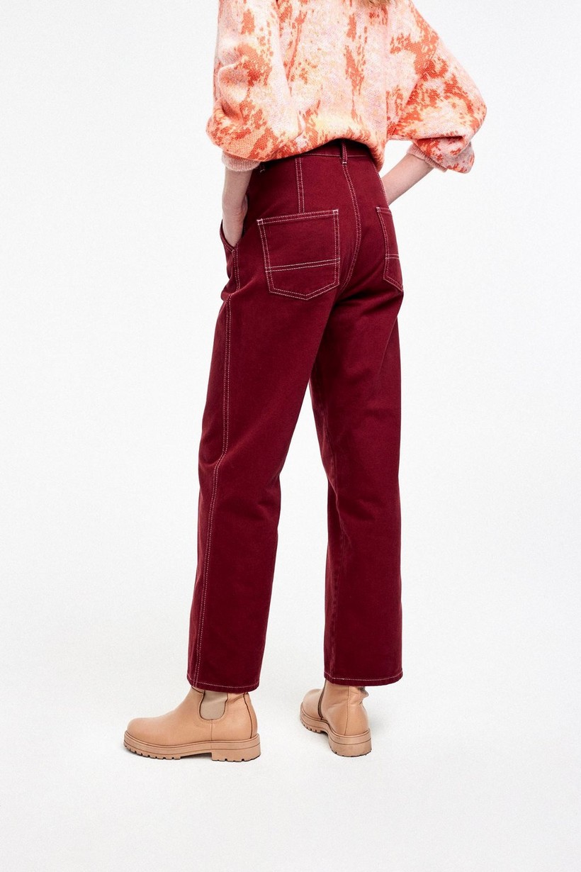 CKS Dames - JOSIE - jeans longs - rouge foncé